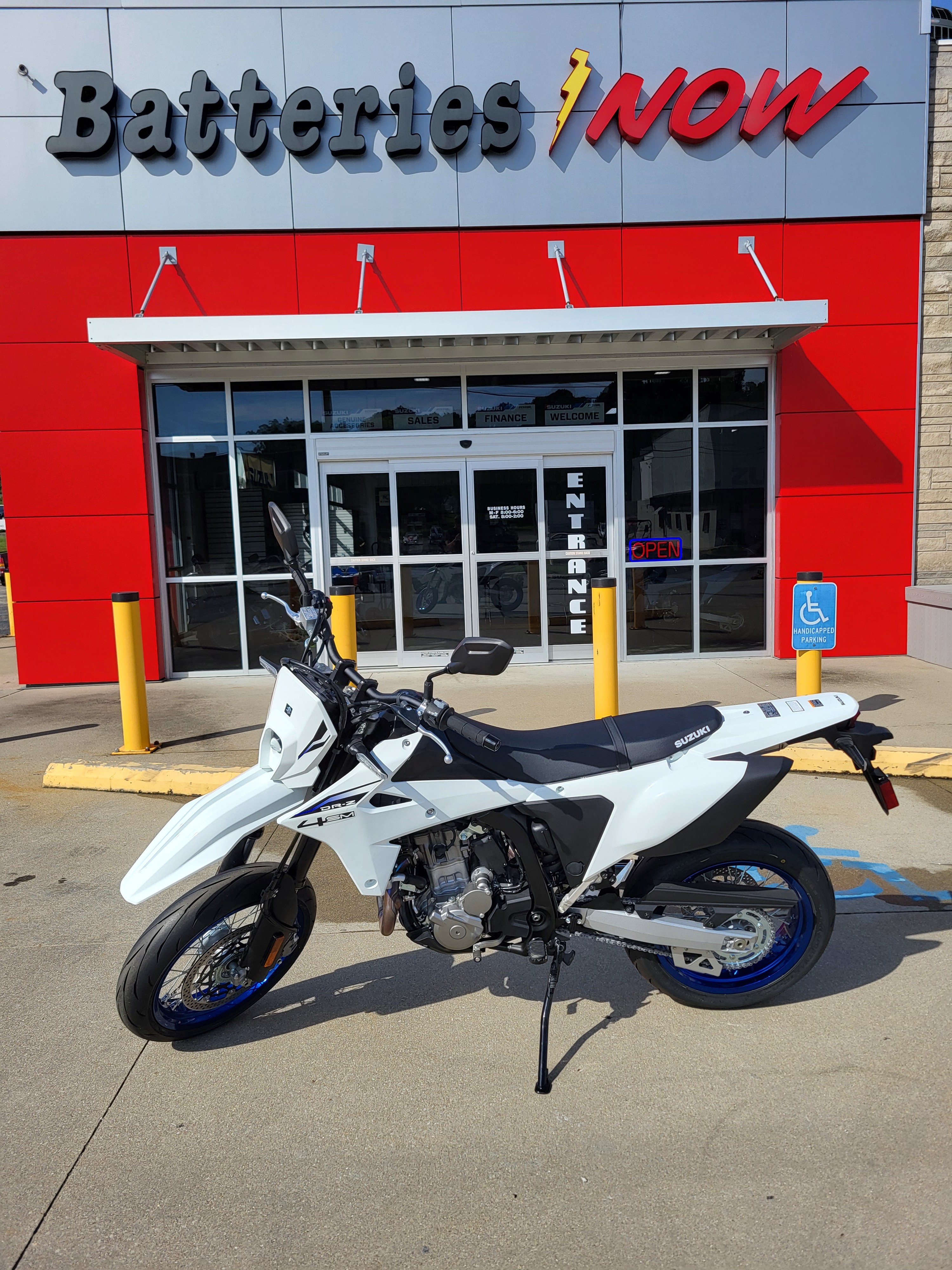 New 2025 Suzuki DR-Z4SM Solid Special White No. 2 | Motorcycles in