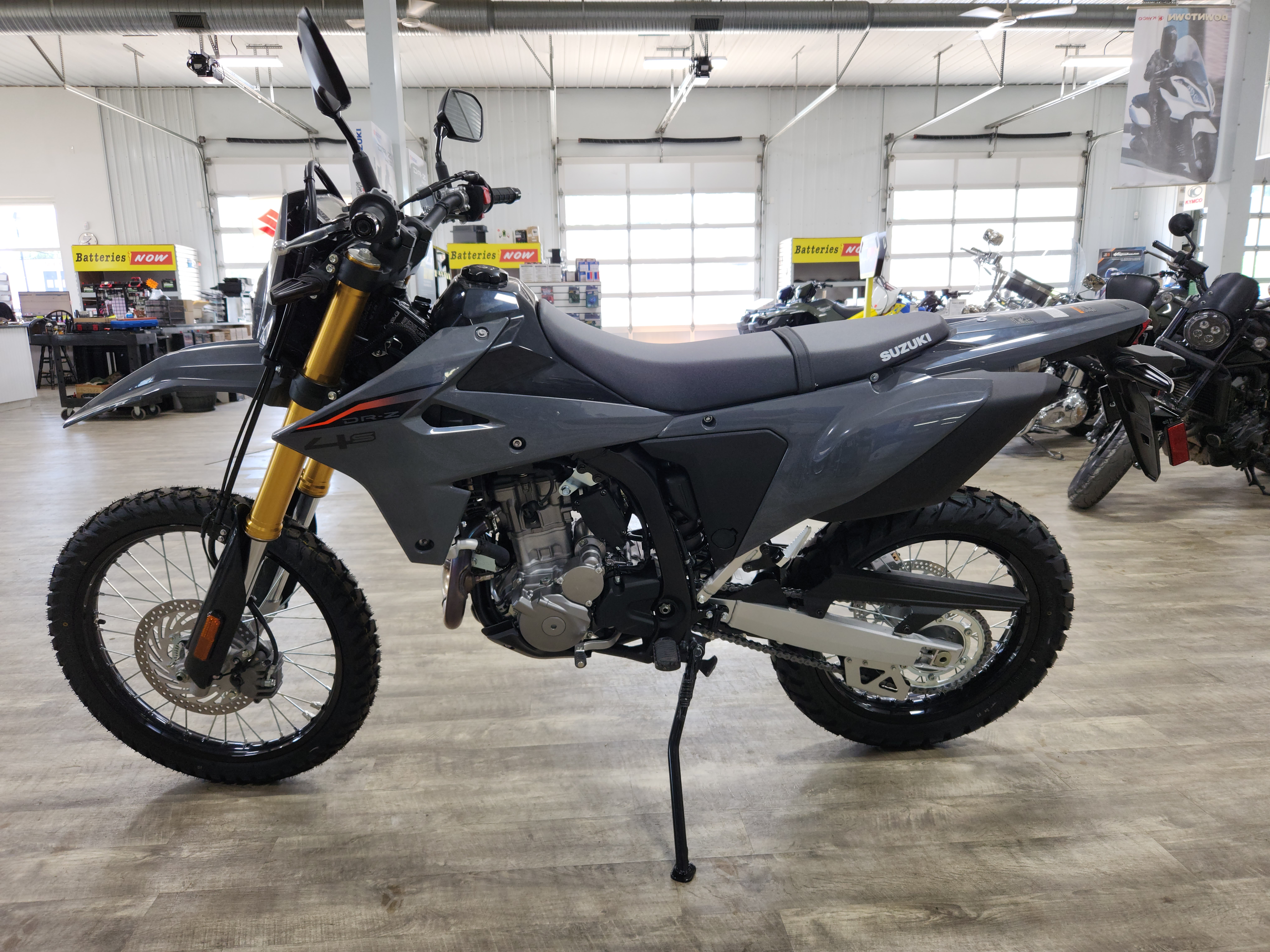New 2025 Suzuki DR-Z4S Solid Iron Gray | Motorcycles in Jasper IN
