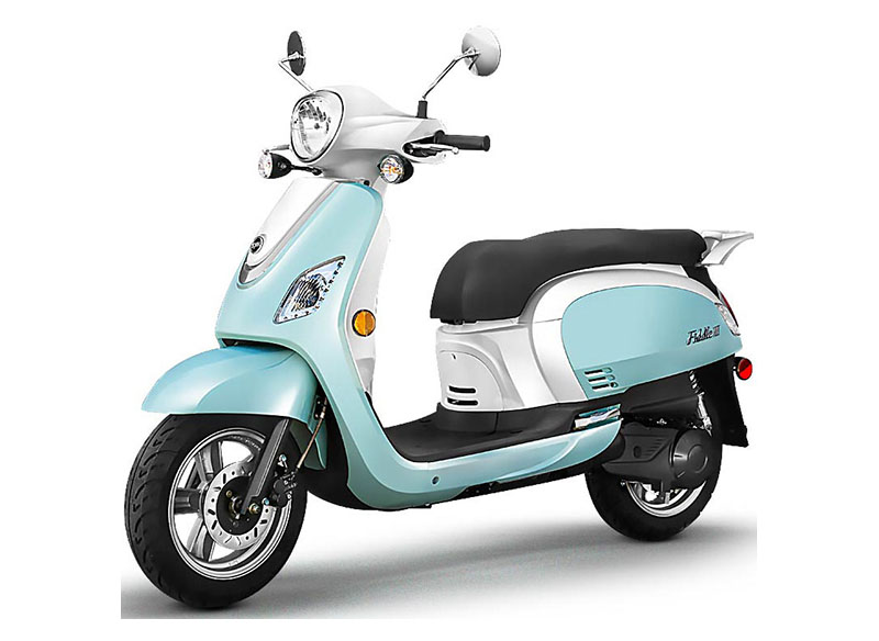 New 2022 SYM Fiddle III 200i | Scooters in Kailua Kona HI | BLUE/WHITE