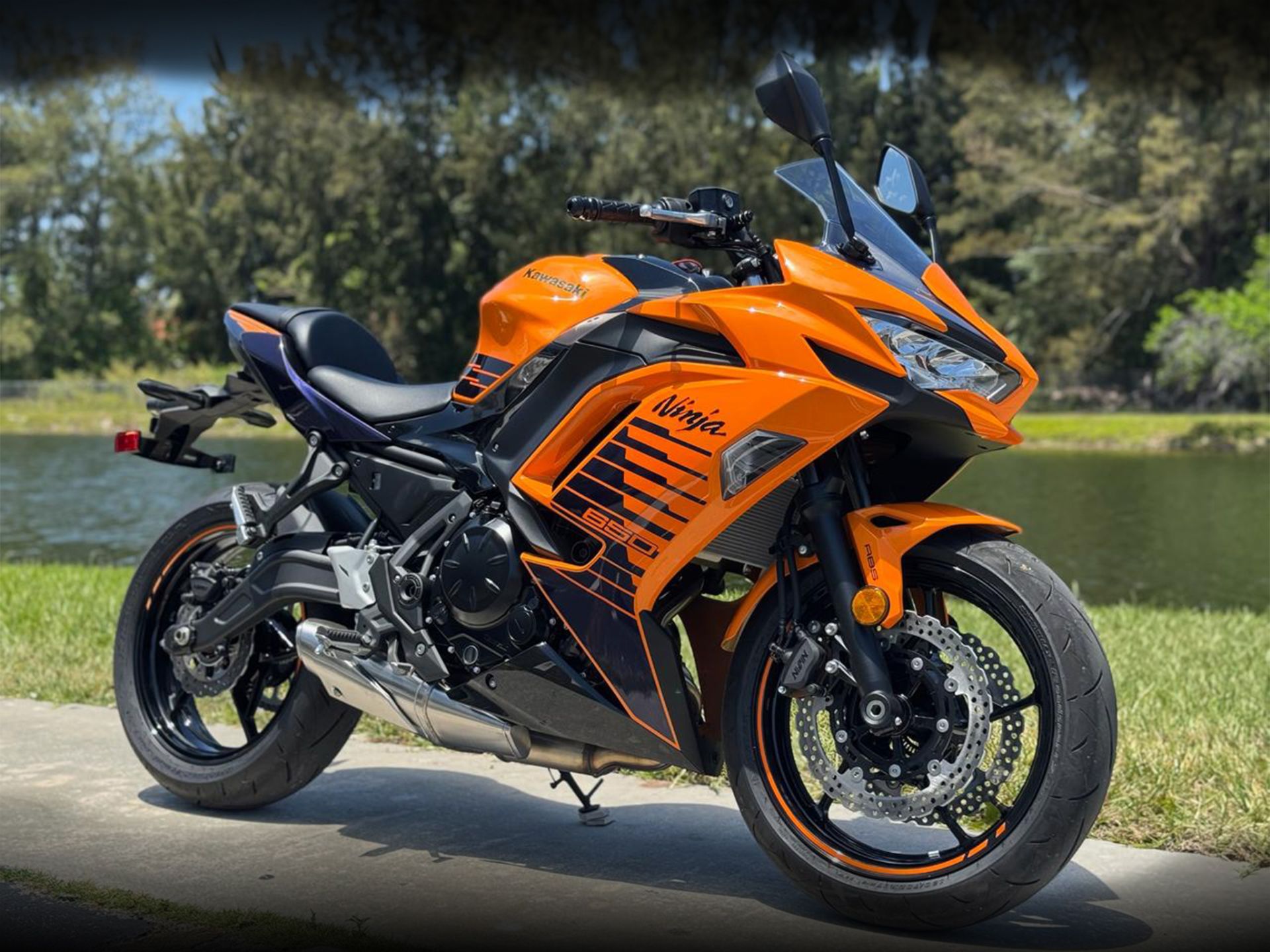 Used 2025 Kawasaki Ninja 650 ABS Candy Steel Furnace Orange
