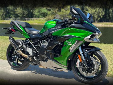 Used 2021 Kawasaki Ninja H2 SX SE+ Emerald Blazed Green