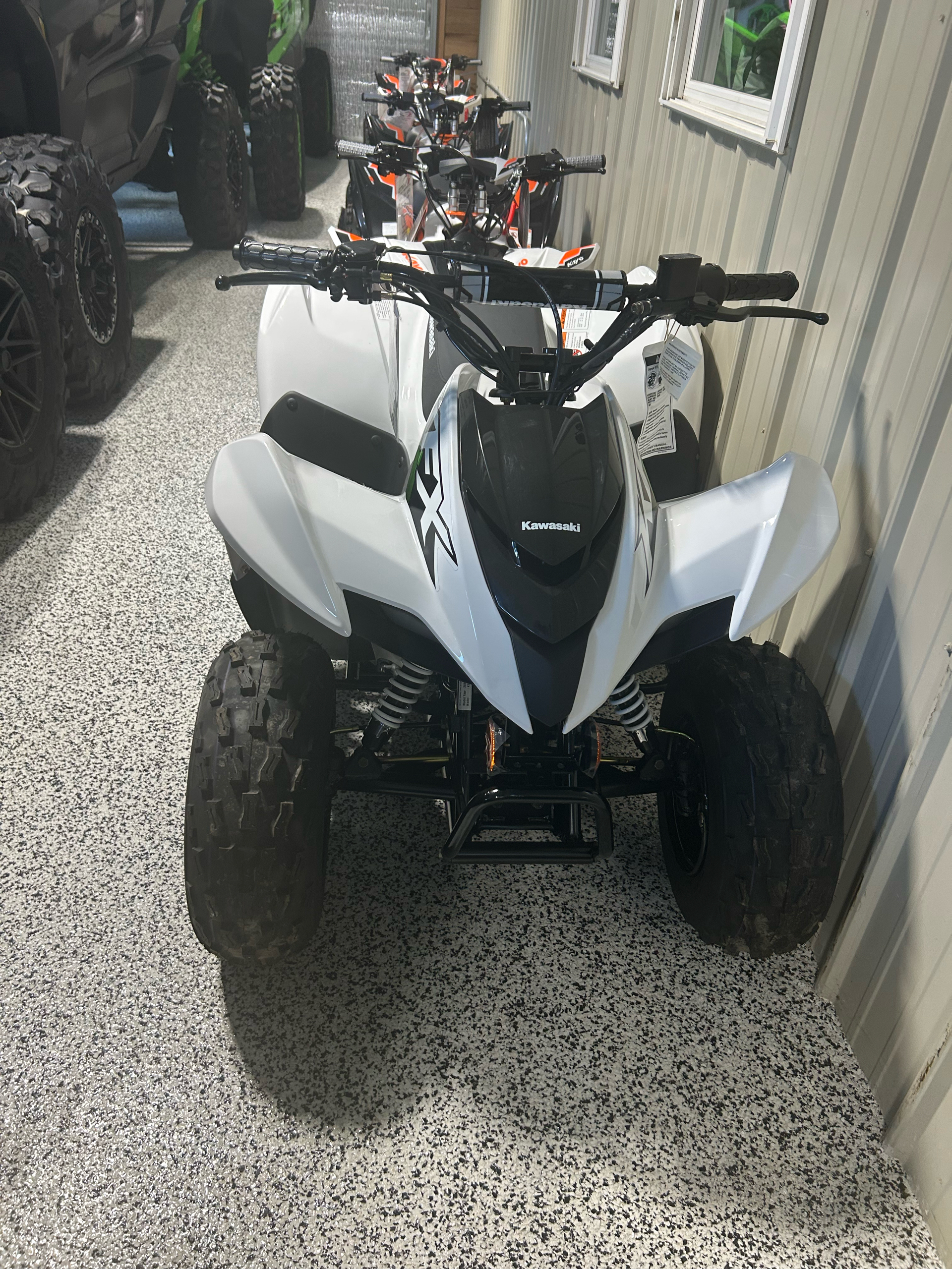 New 2026 Kawasaki KFX®90 | ATVs in NJ | KAWN20207 Bright White