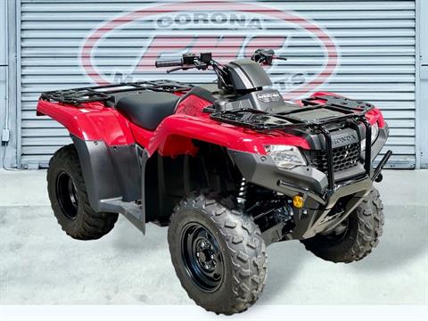 New 2025 Honda FourTrax Rancher 4x4 Hero Red ATVs in Corona CA N/A