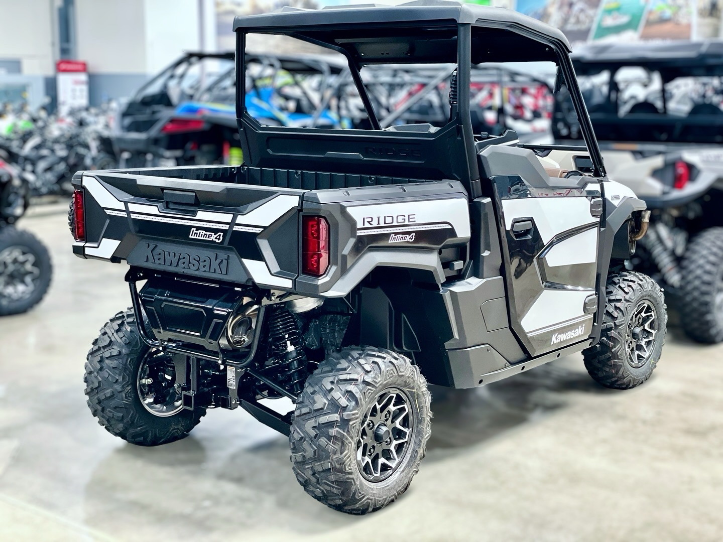 New 2024 Kawasaki RIDGE Ranch Edition Metallic Stardust White