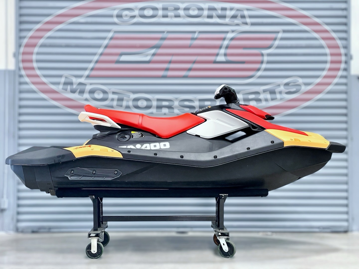 New 2025 Sea-Doo Spark for 3 90 hp + iBR Sunrise Orange / Dragon