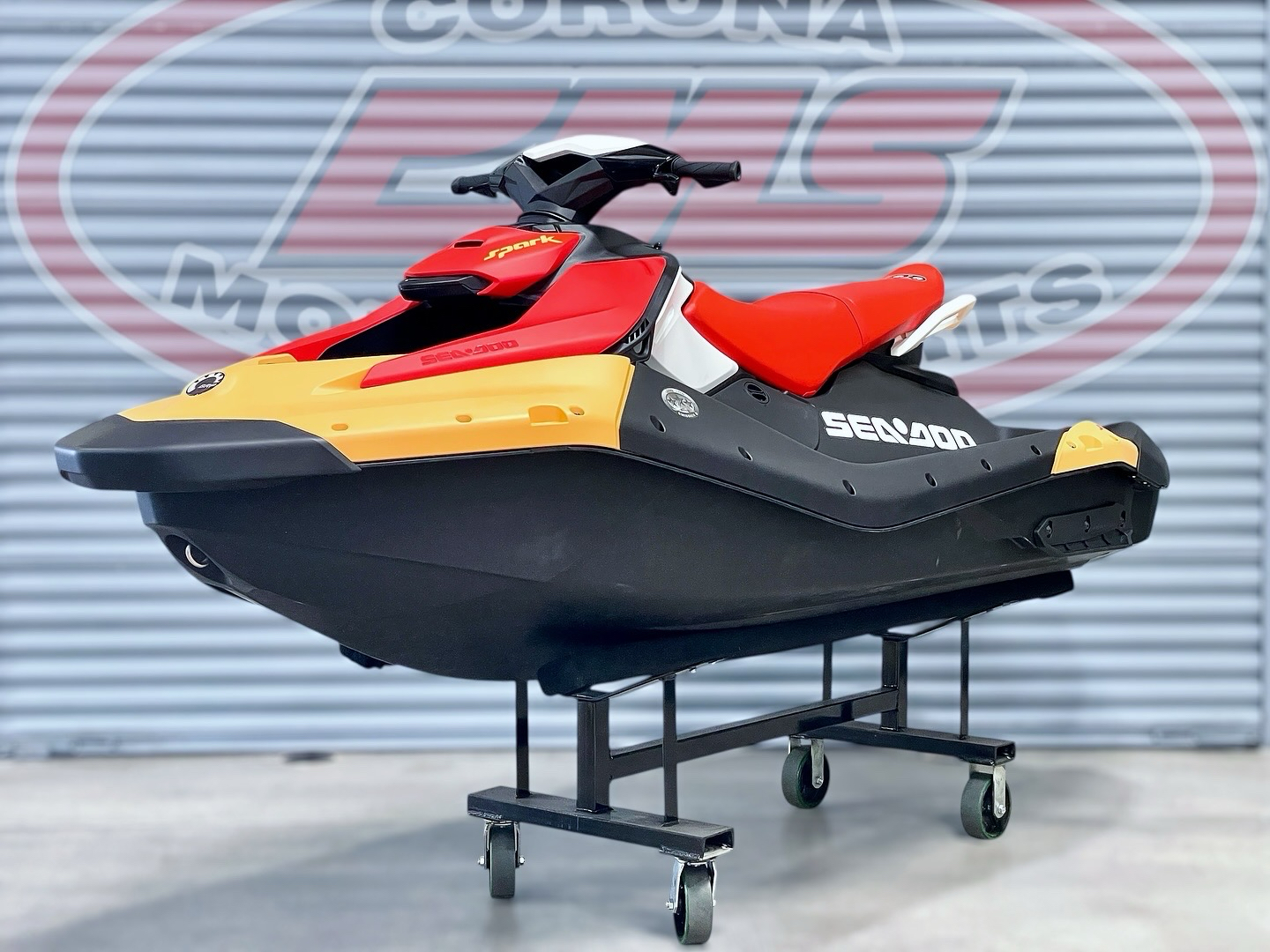 New 2025 Sea-Doo Spark for 3 90 hp + iBR Sunrise Orange / Dragon