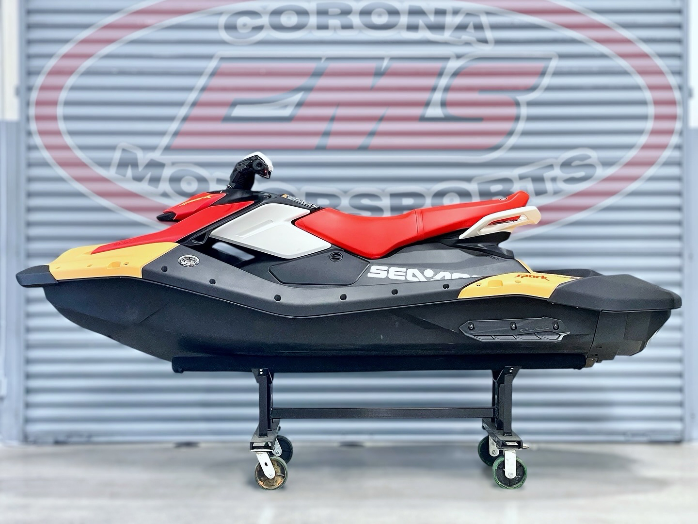 New 2025 Sea-Doo Spark for 3 90 hp + iBR Sunrise Orange / Dragon