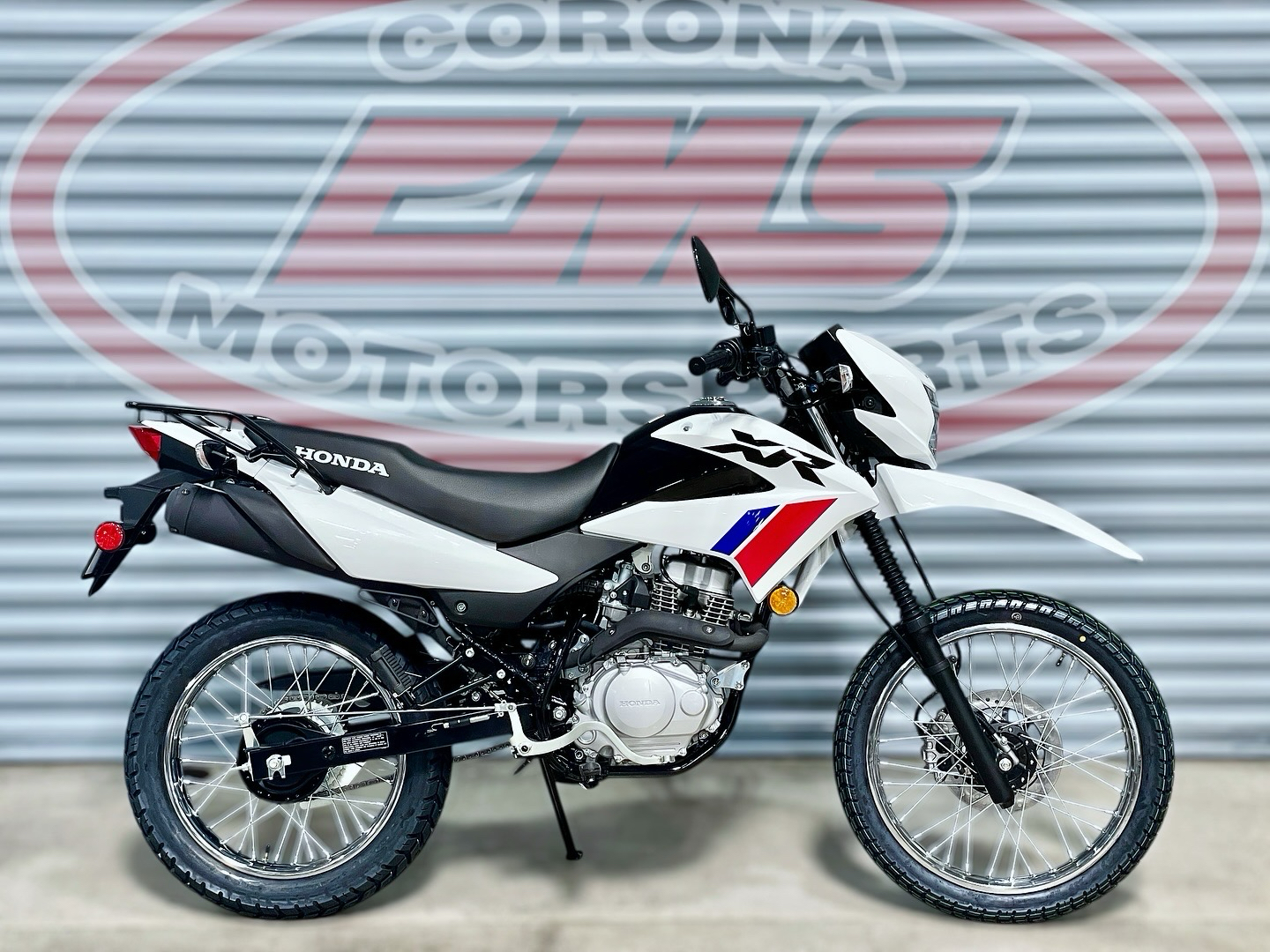 New 2025 Honda XR150L White Motorcycles in Corona CA N/A