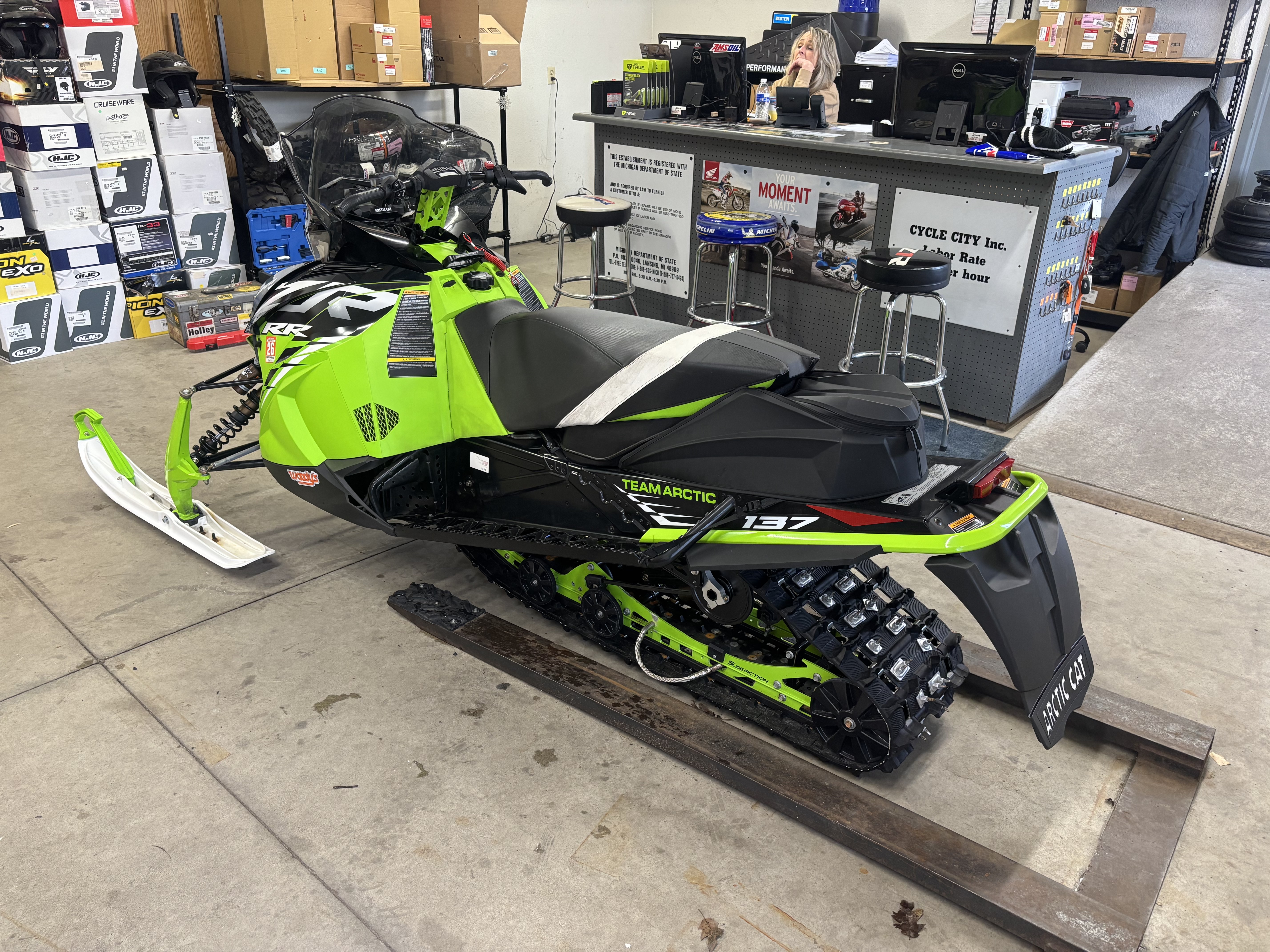 Used 2021 Arctic Cat ZR 8000 RR ES Snowmobiles in Escanaba, MI