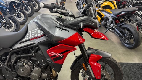 New 2024 Triumph Tiger 850 Sport Graphite / Diablo Red Motorcycles