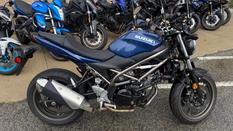 Used 2023 Suzuki SV650 ABS Metallic Reflective Blue Motorcycles