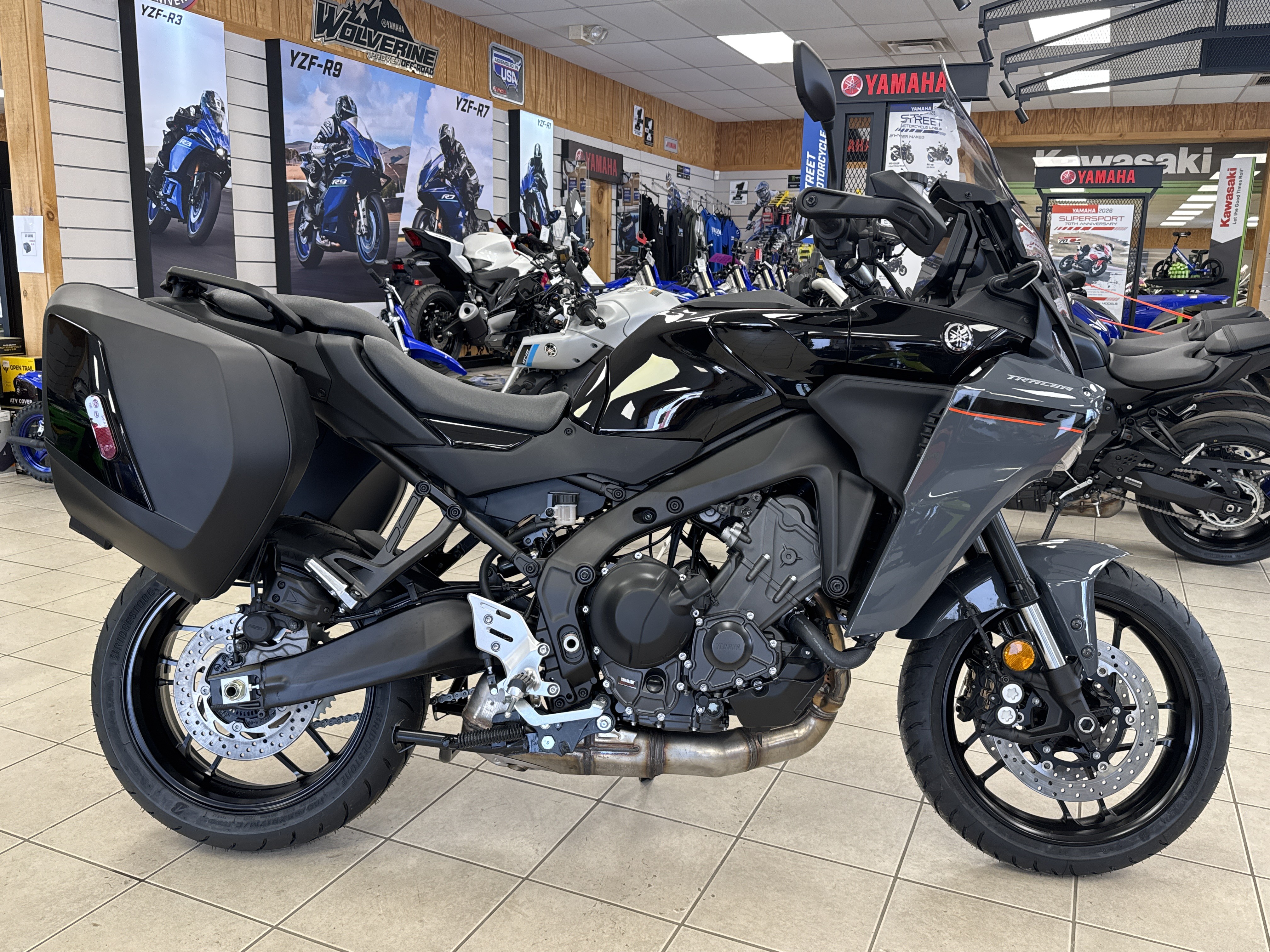New 2025 Yamaha Tracer 9 Raven Motorcycles For Sale in Topsham