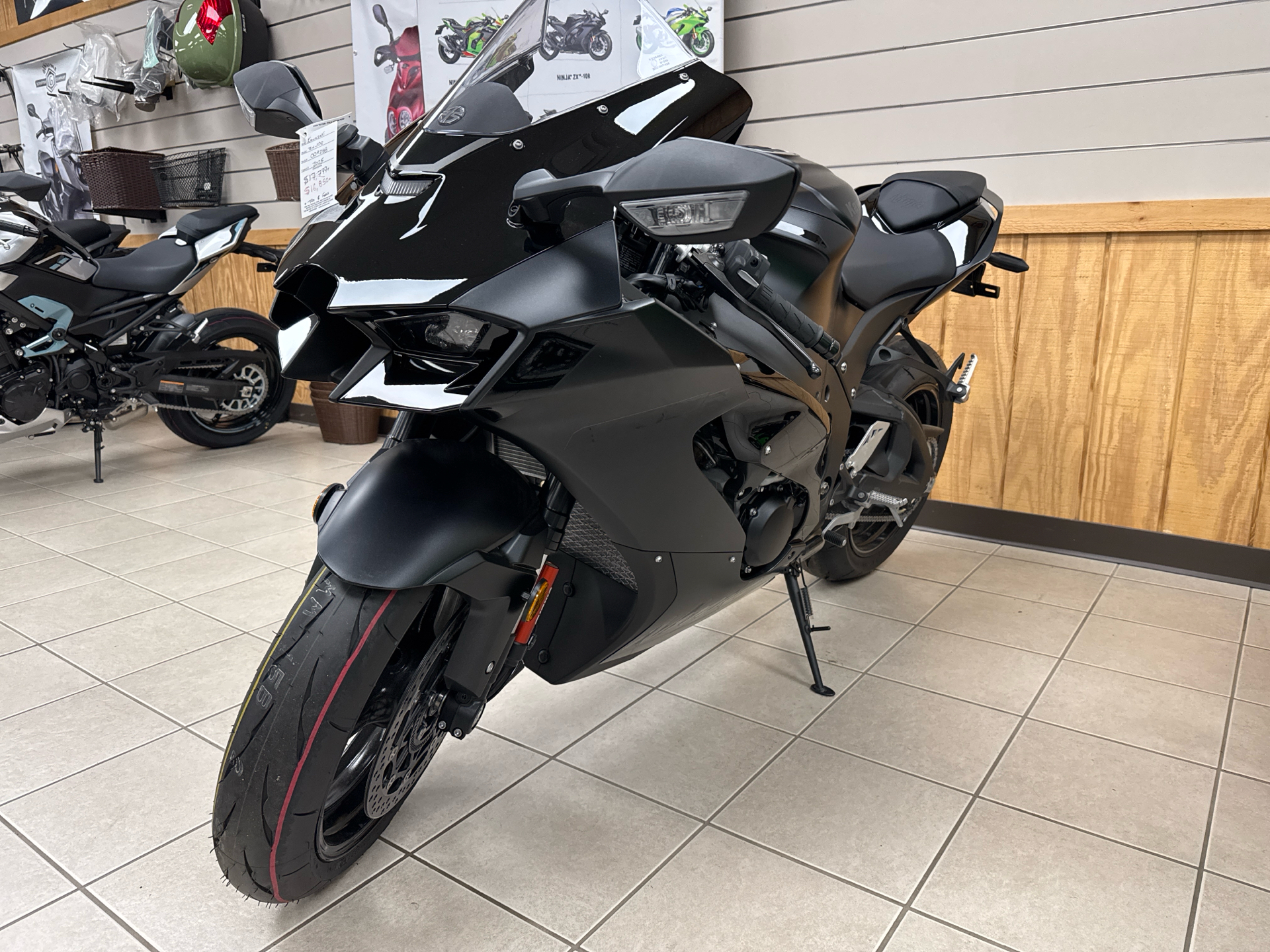 New 2025 Kawasaki Ninja ZX-10R Metallic Flat Spark Black / Ebony