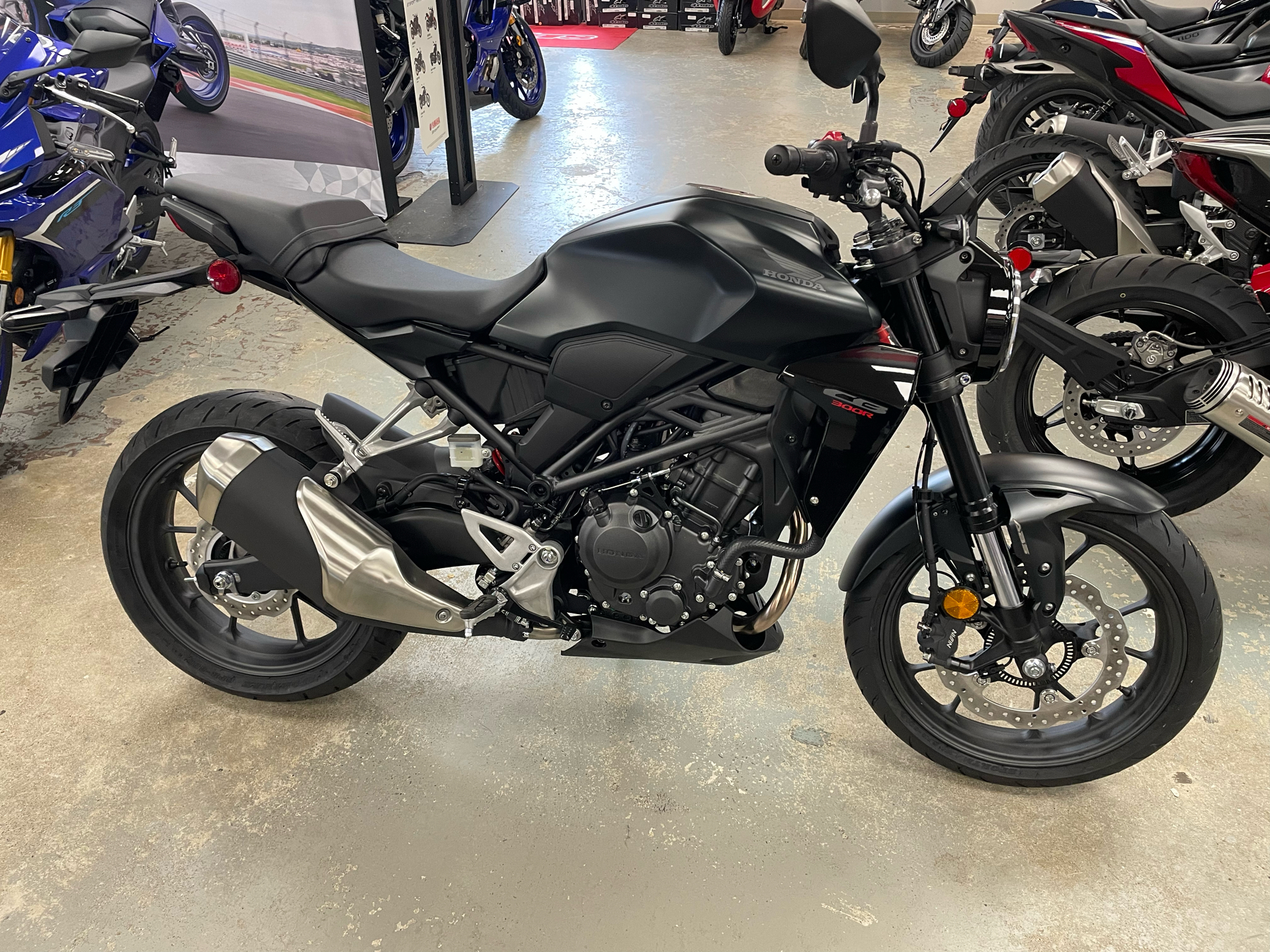 New 2025 Honda CB300R ABS Matte Black Metallic Motorcycles For