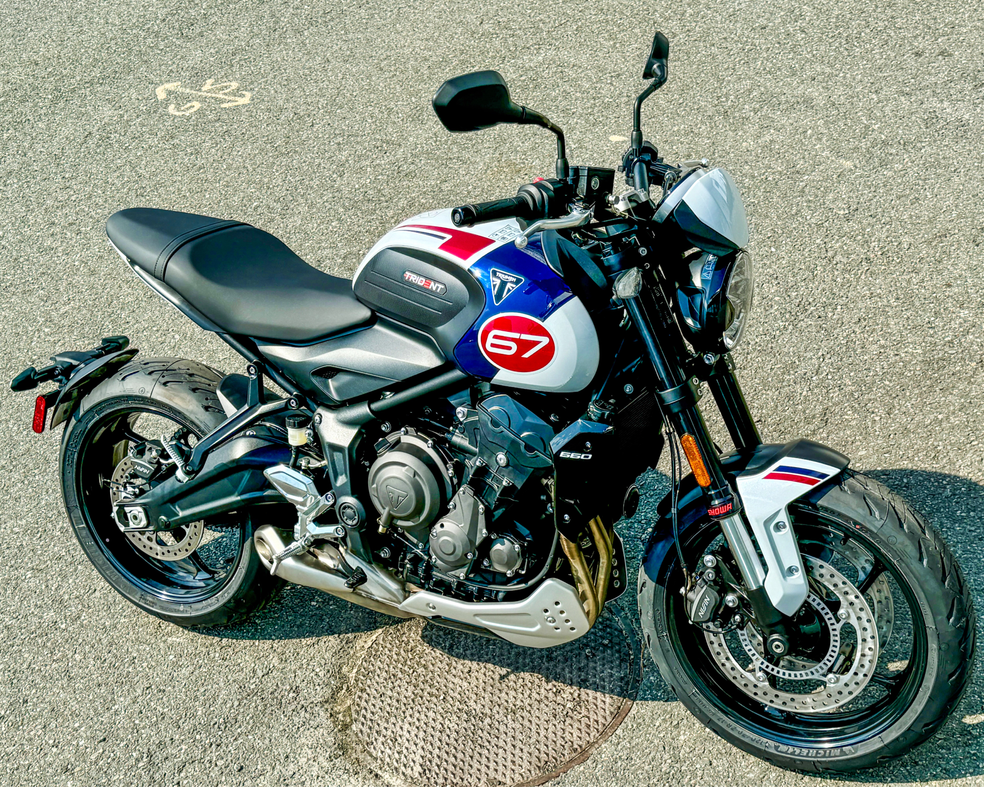 2025 Triumph Trident 660 Triple Tribute Edition in Foxboro, Massachusetts - Photo 24