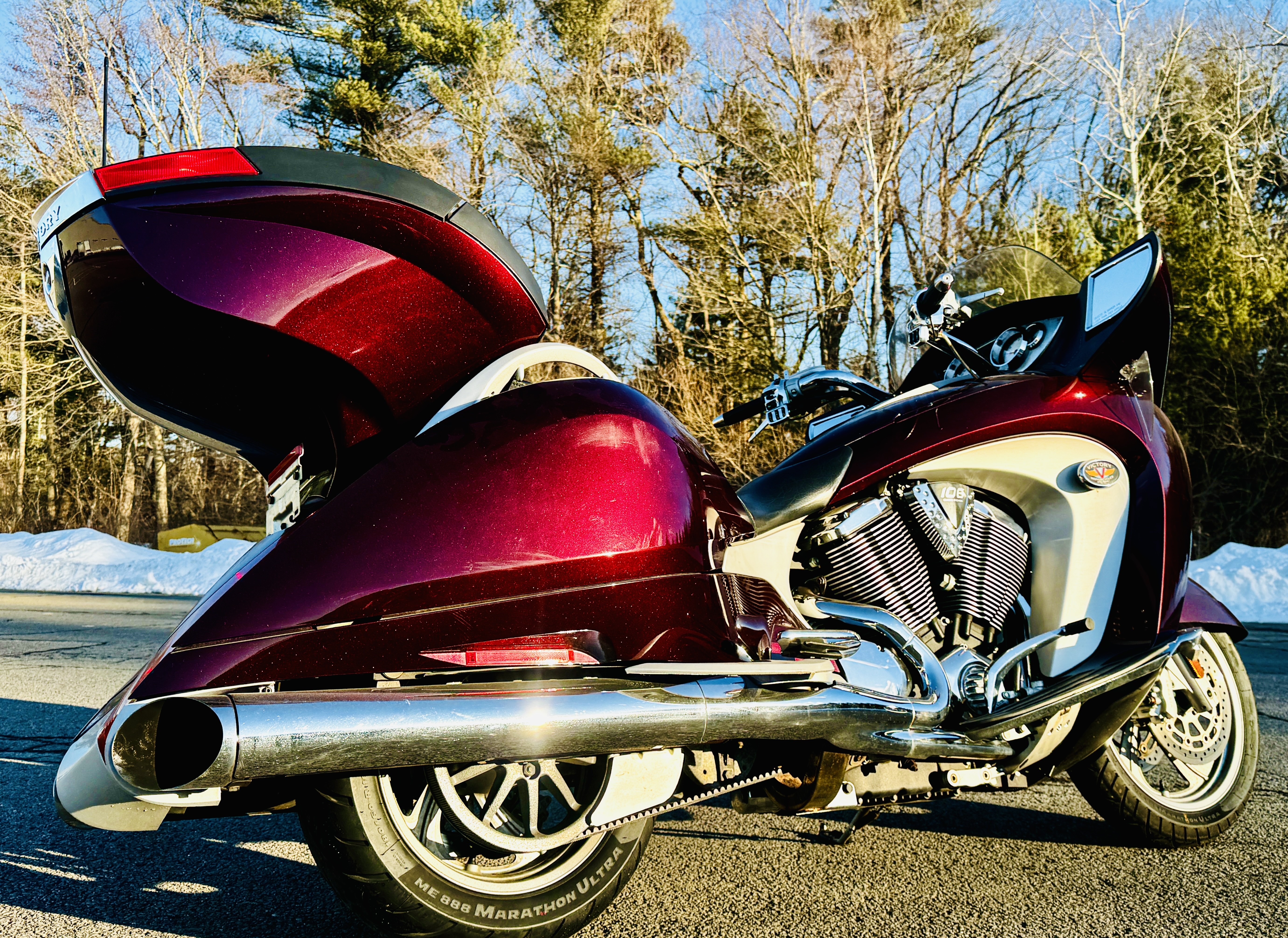 Used 2008 Victory Vision Tour Premium Midnight Cherry Motorcycles