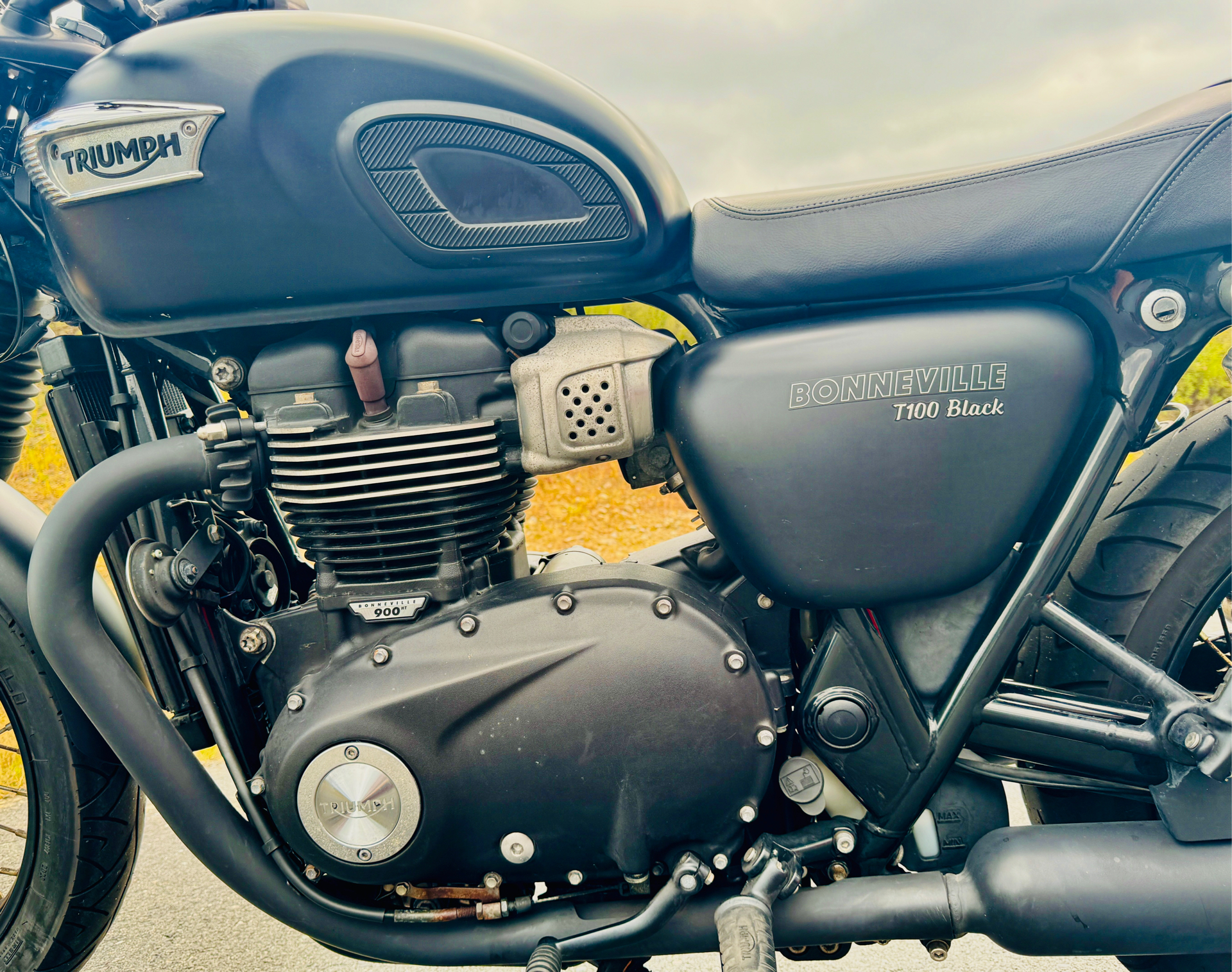 2017 Triumph Bonneville T100 Black in Foxboro, Massachusetts - Photo 2