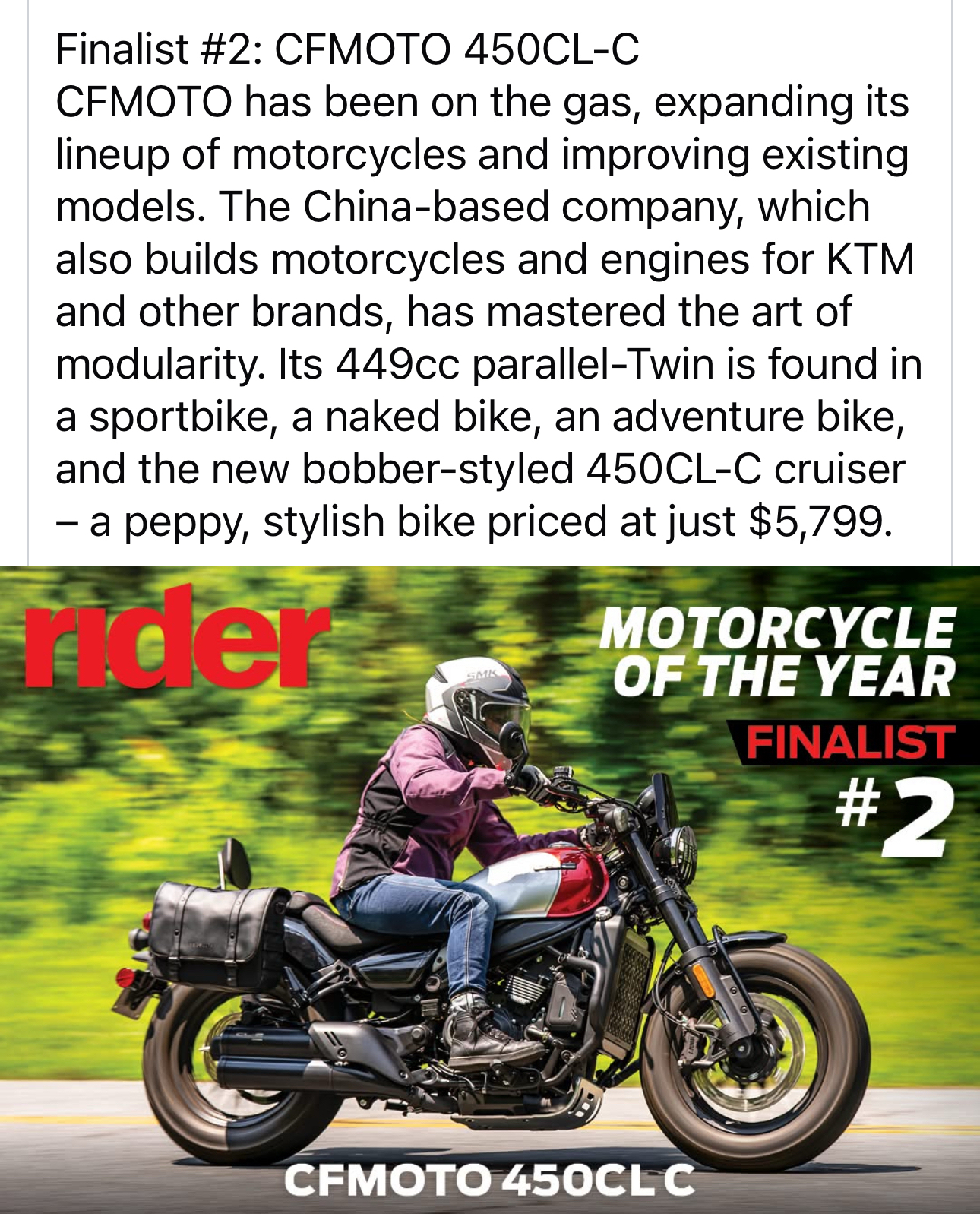 2025 CFMOTO 450CL-C in Foxboro, Massachusetts - Photo 2