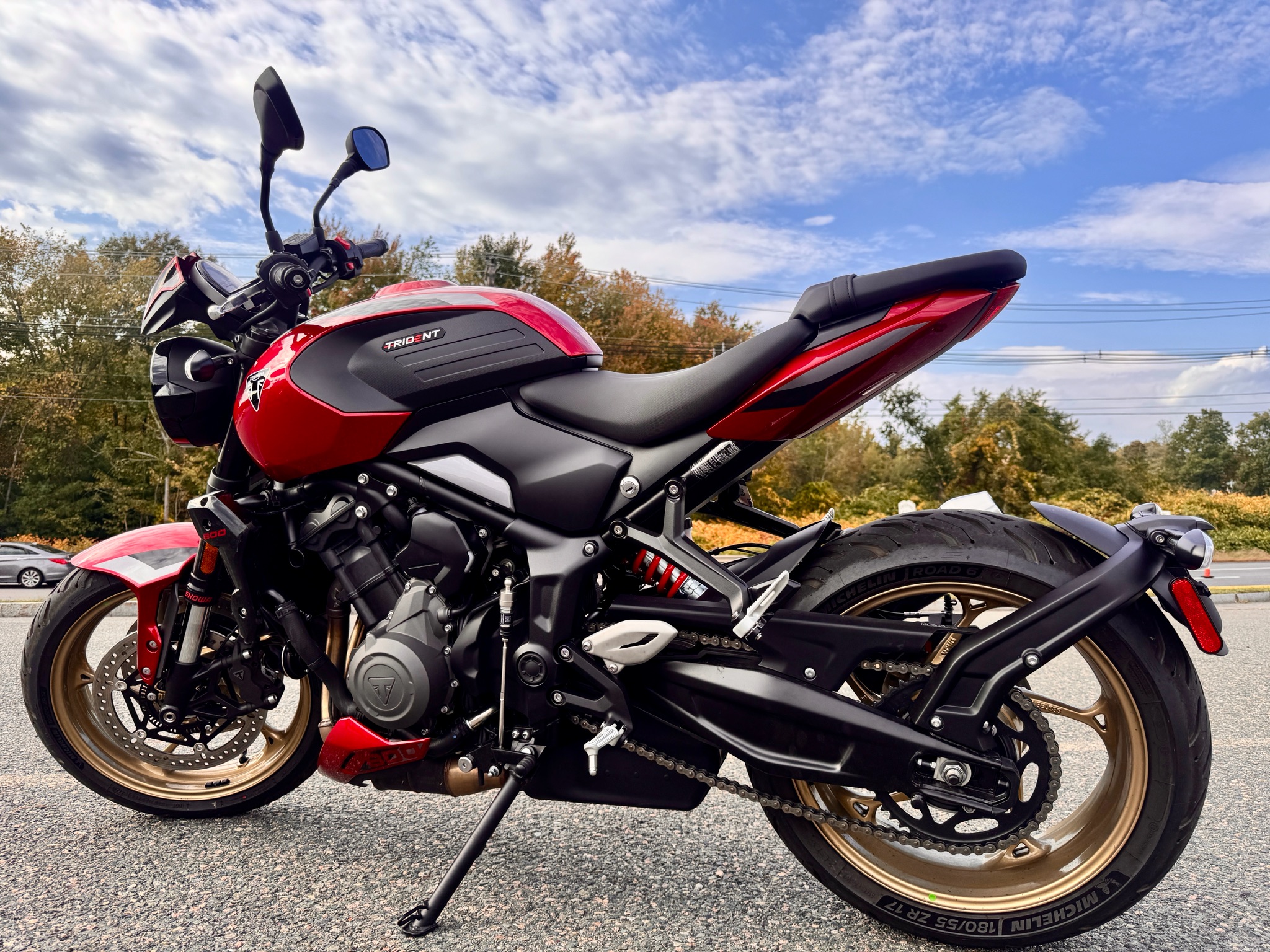 New 2026 Triumph Trident 800 Carnival Red Motorcycles For Sale in