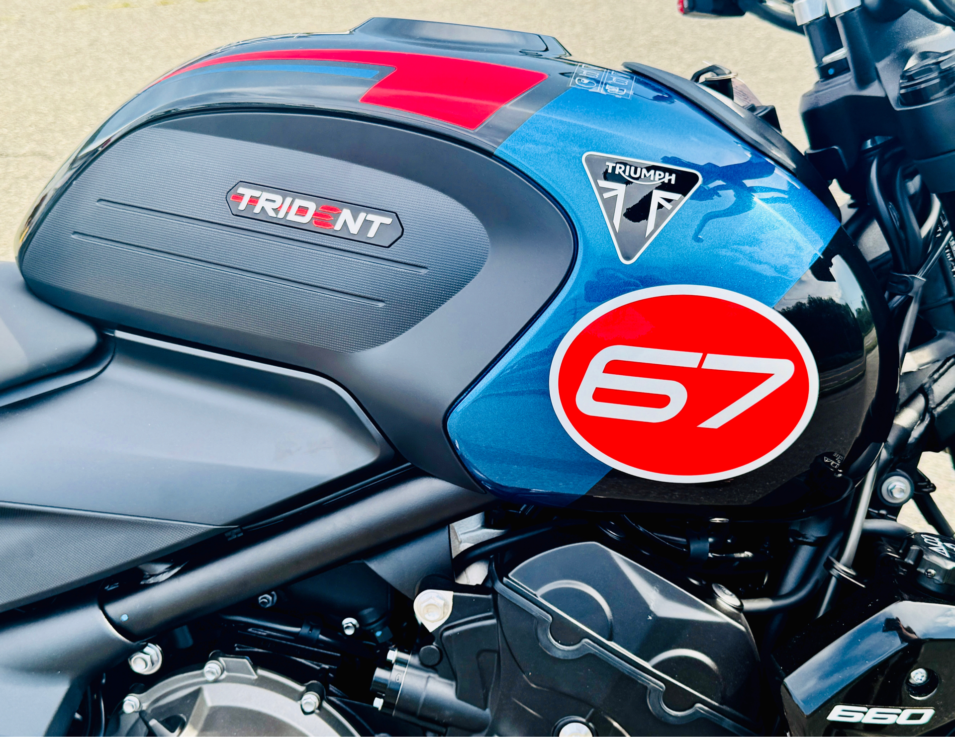2026 Triumph Trident 660 Triple Tribute Edition in Foxboro, Massachusetts - Photo 4