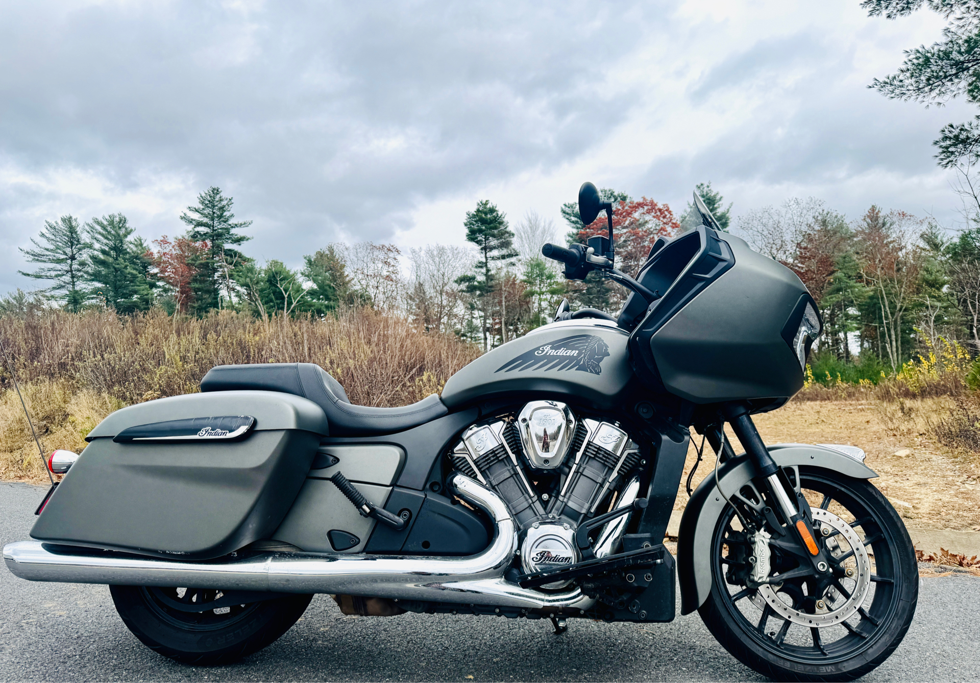 Used 2022 Indian Motorcycle Challenger® Titanium Smoke Motorcycles