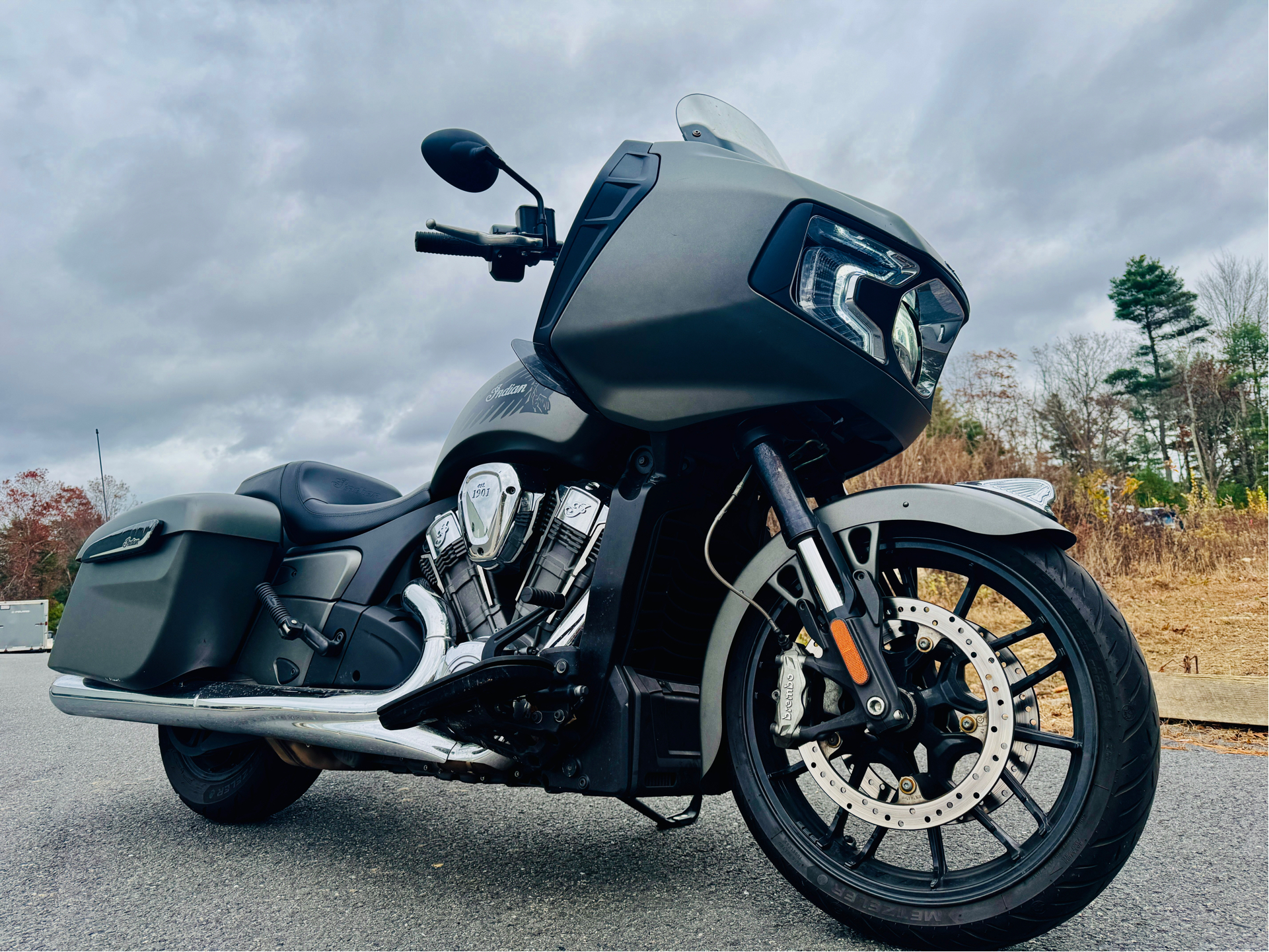 Used 2022 Indian Motorcycle Challenger® Titanium Smoke Motorcycles