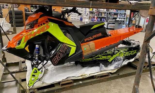 New 2023 Polaris Patriot Boost RMK KHAOS Slash 163 3 in. SC Neon