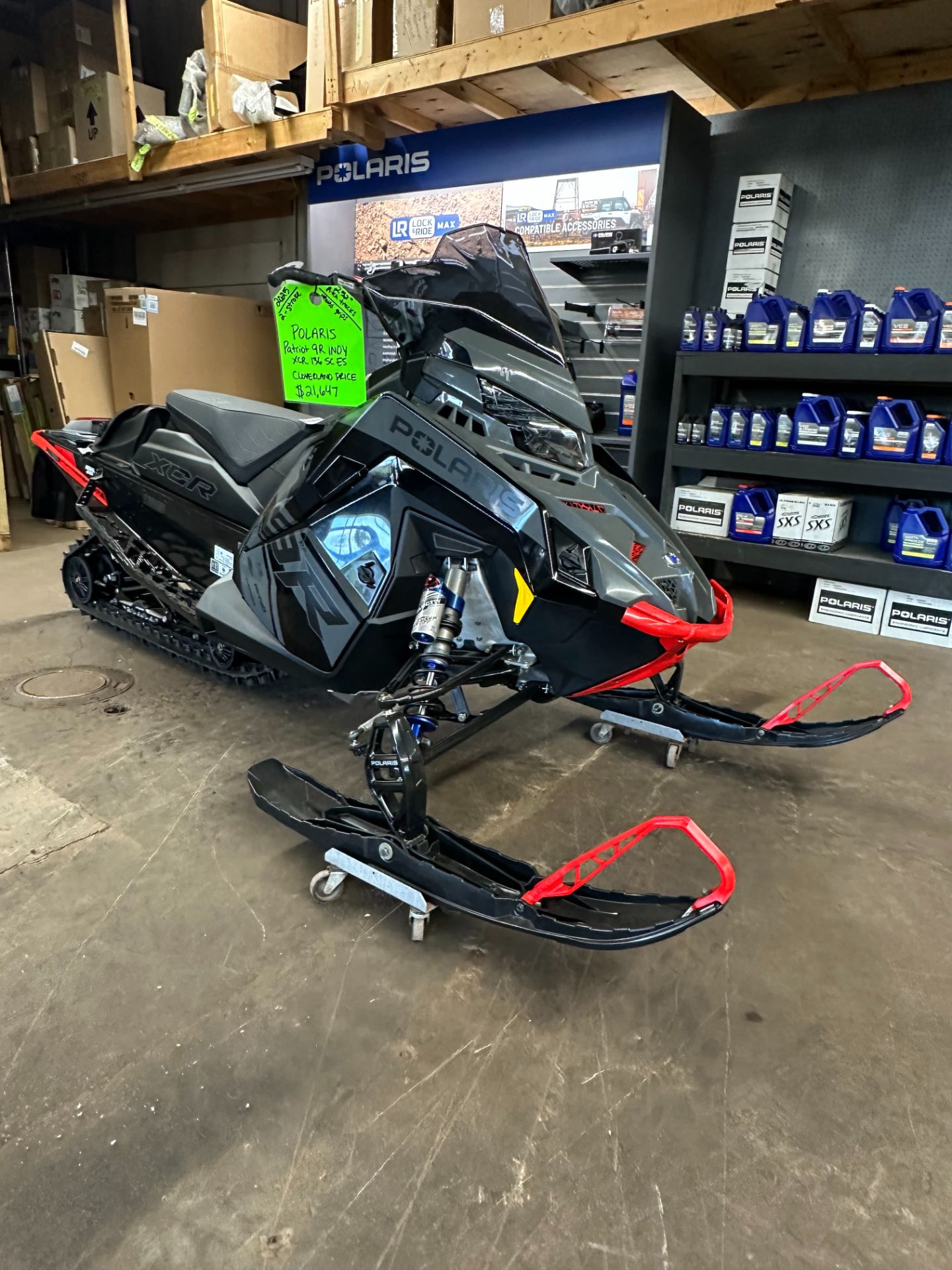 New 2025 Polaris Patriot 9R INDY XCR 136 SC ES | Snowmobiles in Ironwood MI  | Shadow Gray / Gloss Black P644990