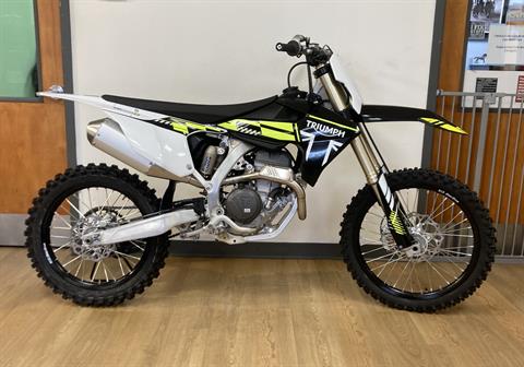 New 2025 Triumph TF 250-X Jet Black/Pure White | Motorcycles in