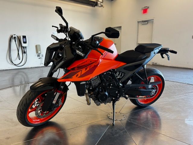 2024 KTM 990 Duke in Orange — front three-quarter view