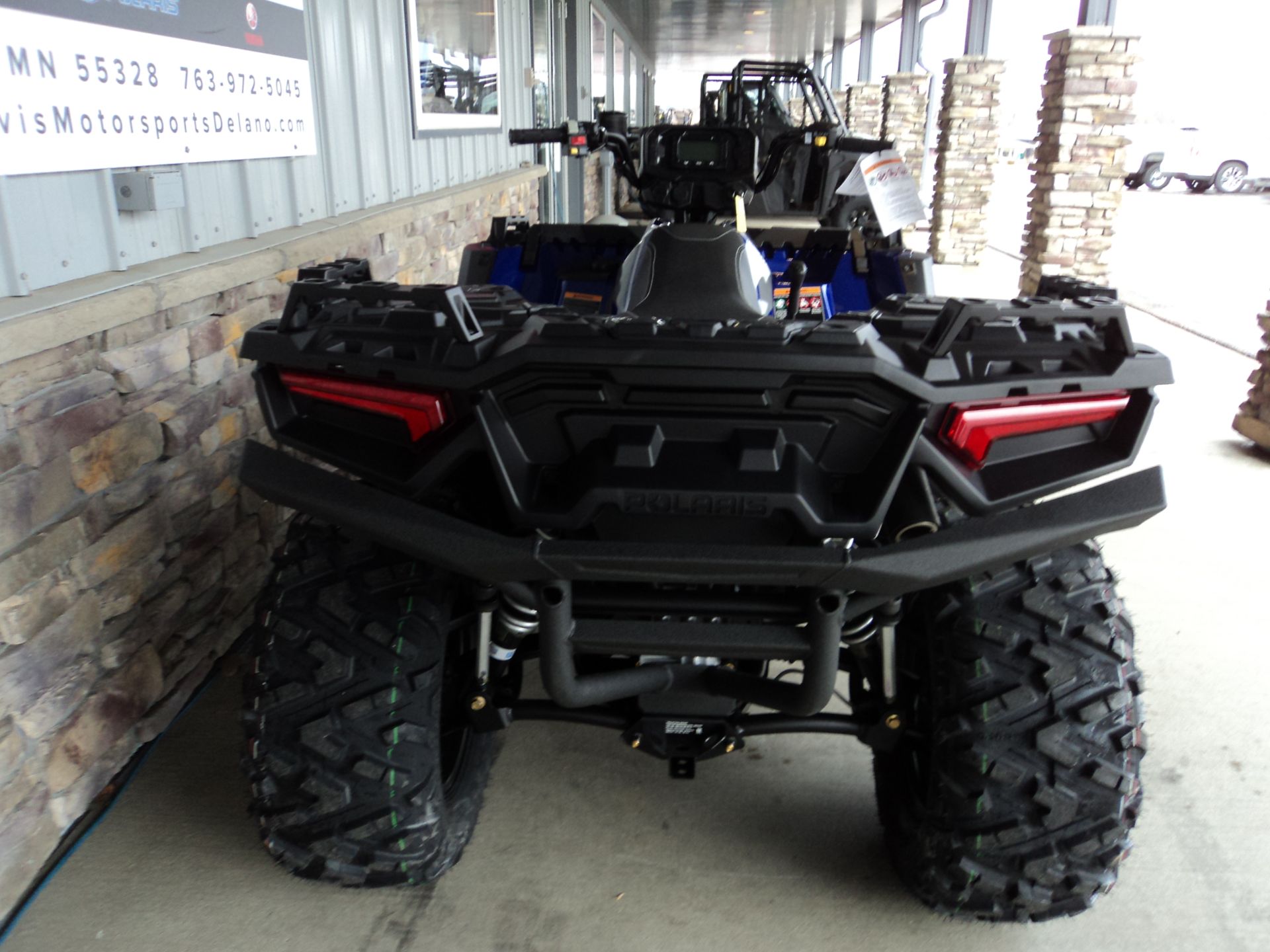 2024 Polaris Sportsman 850 Accessories Polaris Sportsman 850/1000 Rear  Bumper (2017-2024) - Heavy-Duty Black Steel Protection Polaris Sportsman  Highlifter 1000 Accessories, image size:1920x1440