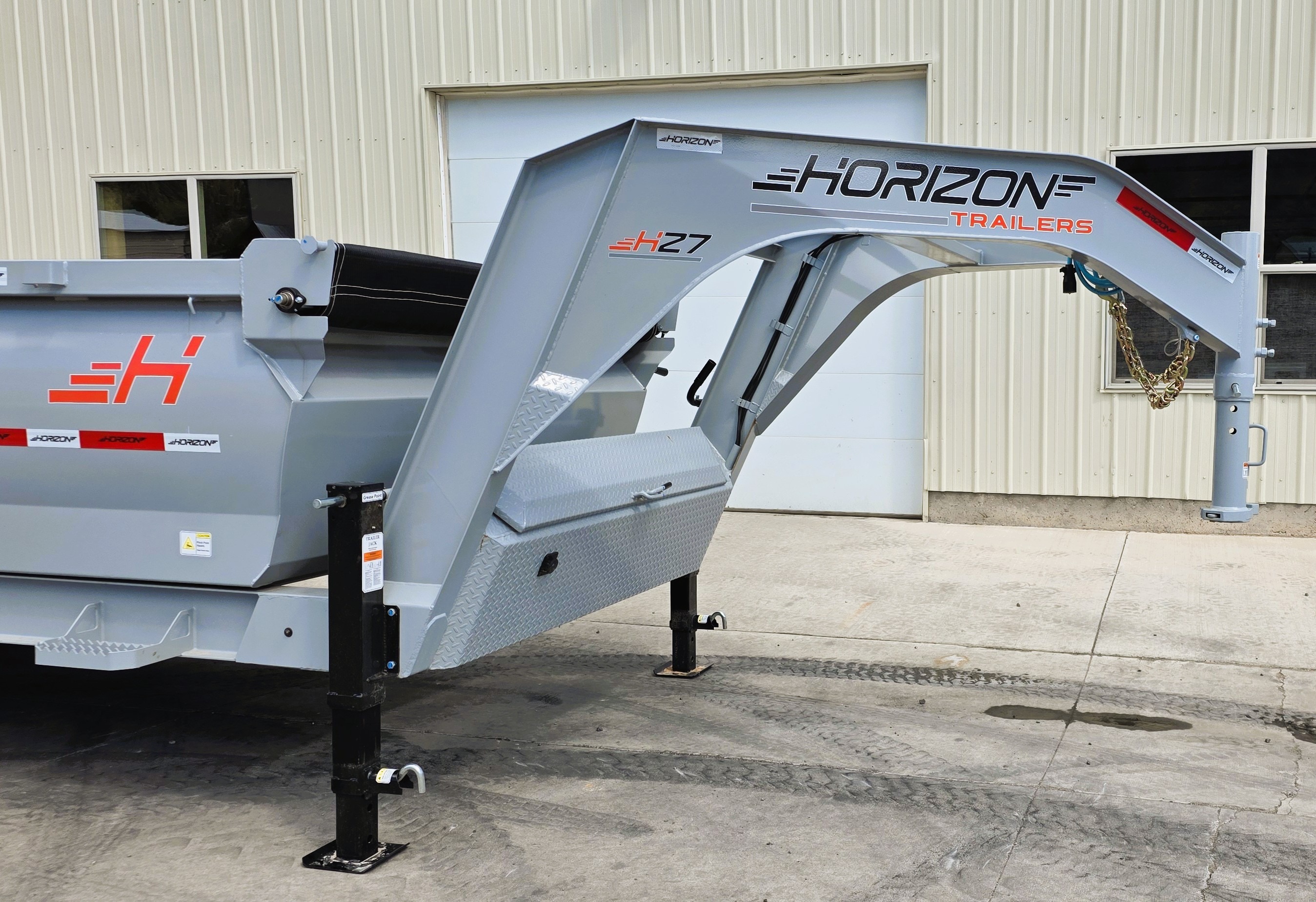 New 2026 Horizon Trailers 83X16 GOOSENECK DUMP TRAILER 15.7K