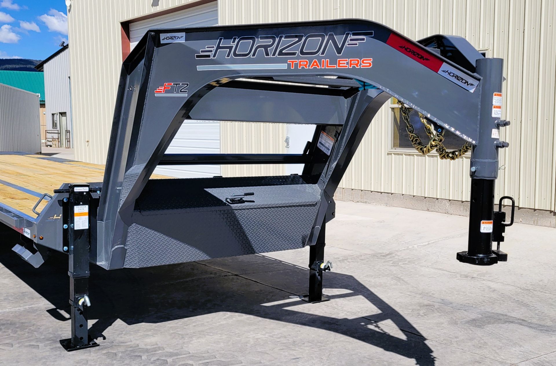GW SALE 5/6迄10%オフ トロレアイト　羽根付きロングイ New 2025 Horizon Trailers 102X36 GOOSENECK DECK OVER, South Fork