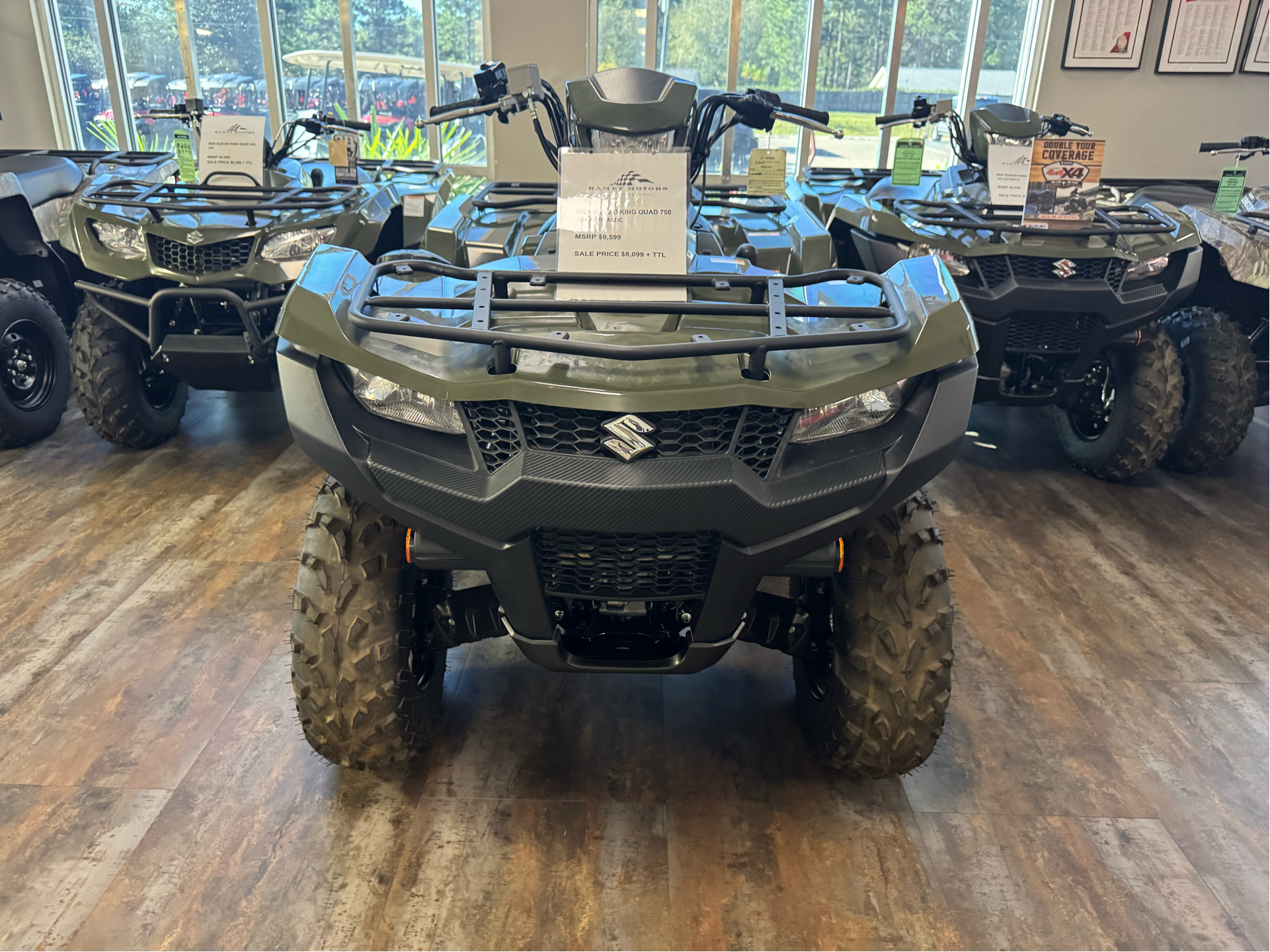 New 2024 Suzuki KingQuad 750AXi | ATVs in Purvis MS | Terra Green