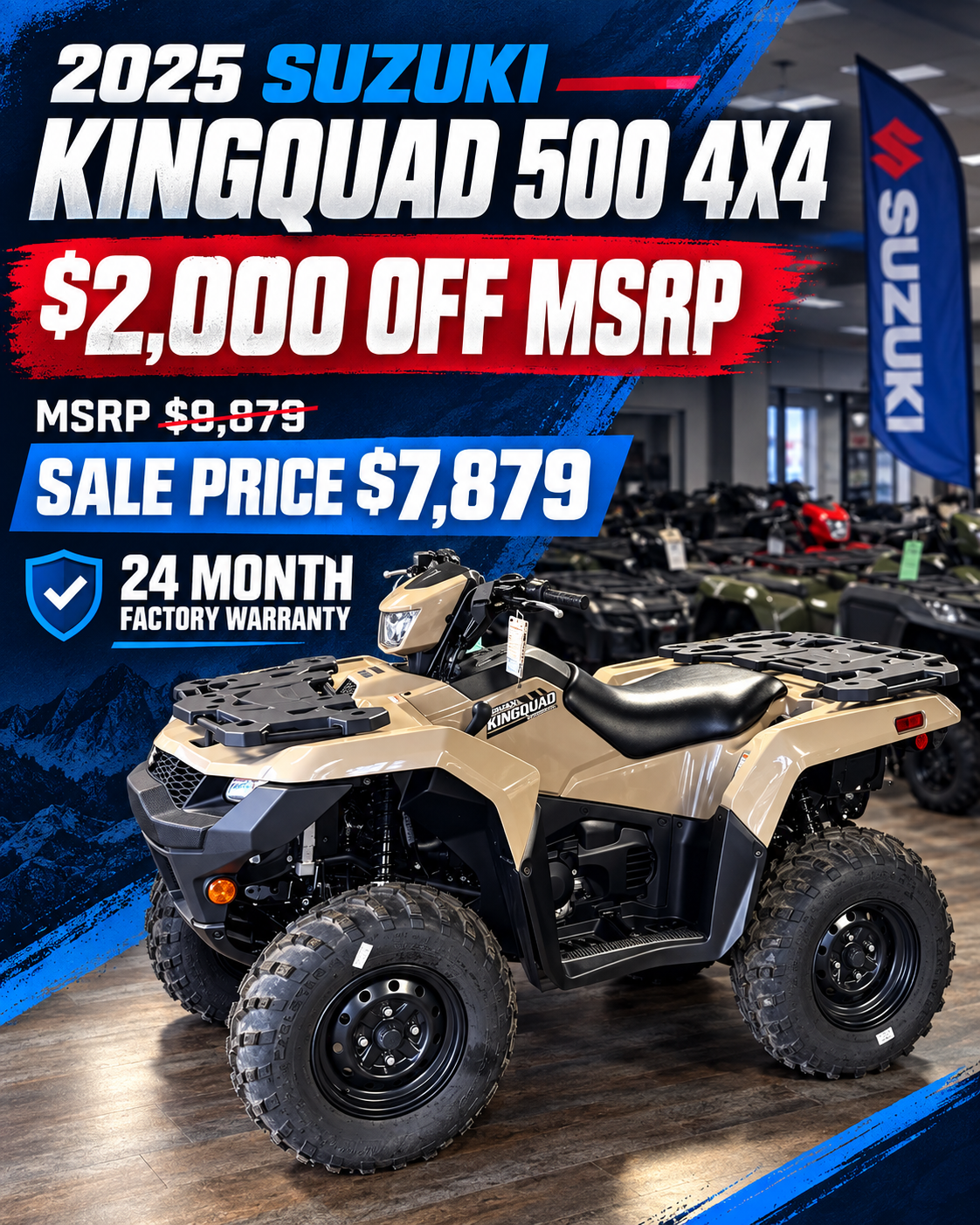 2025 Suzuki KingQuad 500AXi Power Steering for sale 925393