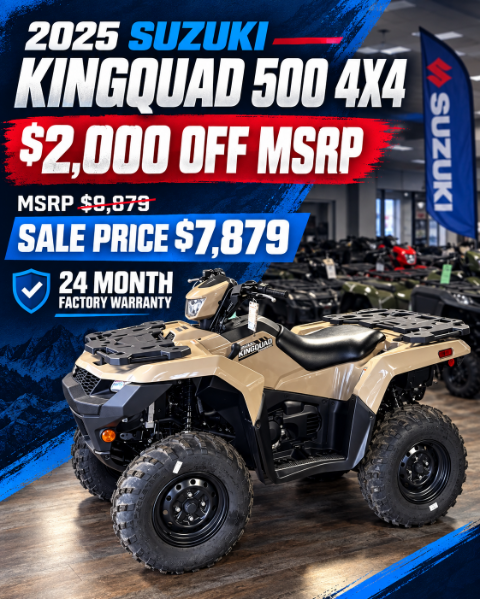 2025 Suzuki KingQuad 500AXi Power Steering — photo 1 of 3