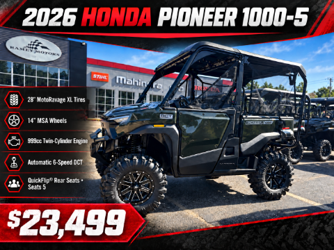 2026 Honda Pioneer 1000-5 Deluxe — photo 1 of 1