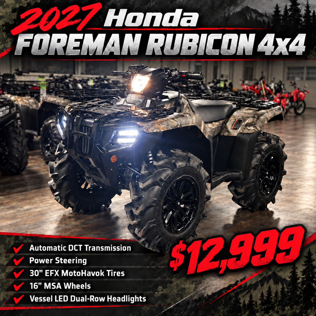 2027 Honda FourTrax Foreman Rubicon 4x4 Automatic DCT EPS 1