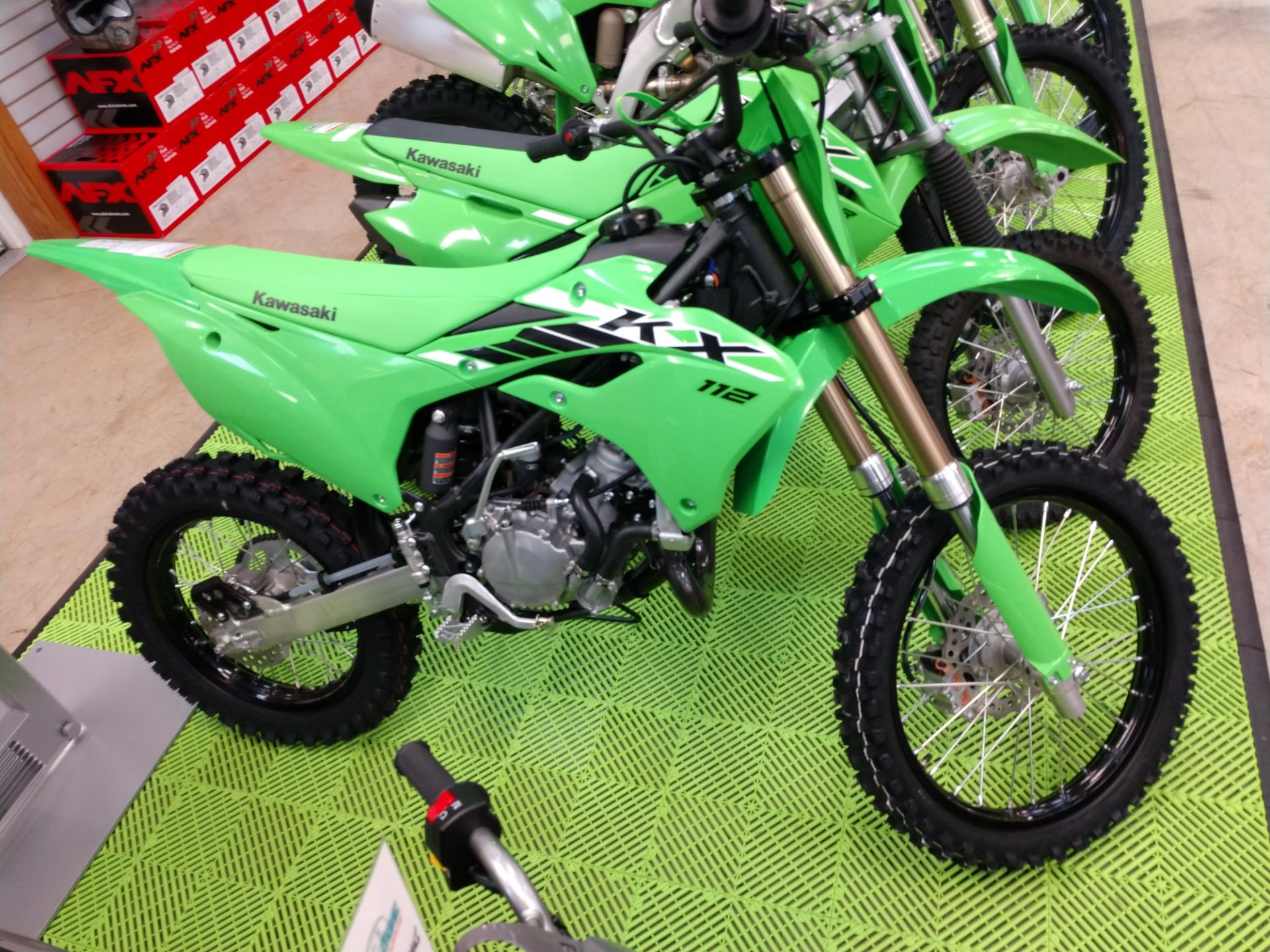 New 2025 Kawasaki KX 112 Lime Green | Motorcycles in