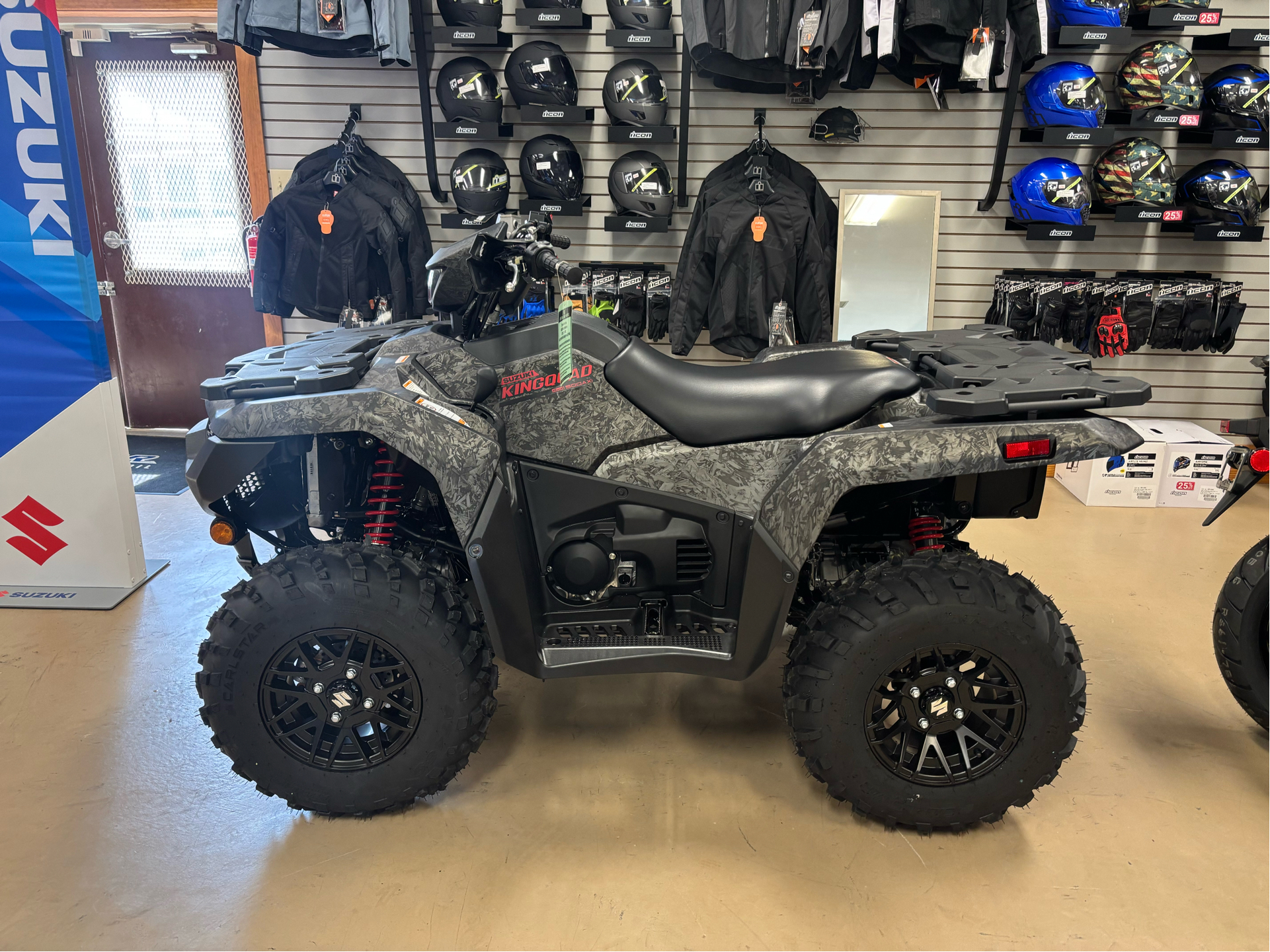 New 2025 Suzuki KingQuad 500AXi Power Steering SE+ Cast Carbon