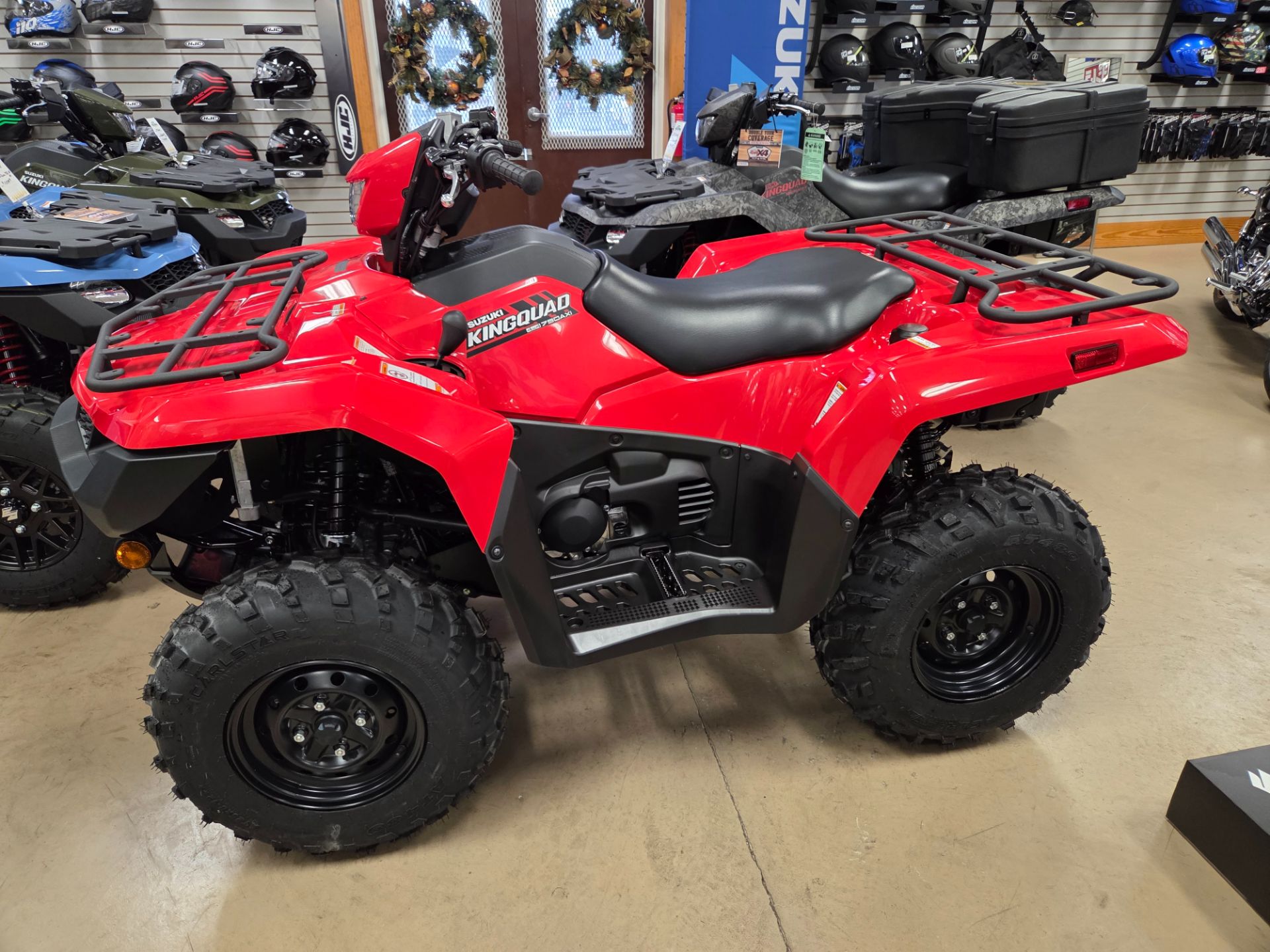 New 2025 Suzuki KingQuad 750AXi Flame Red | ATVs in Unionville VA
