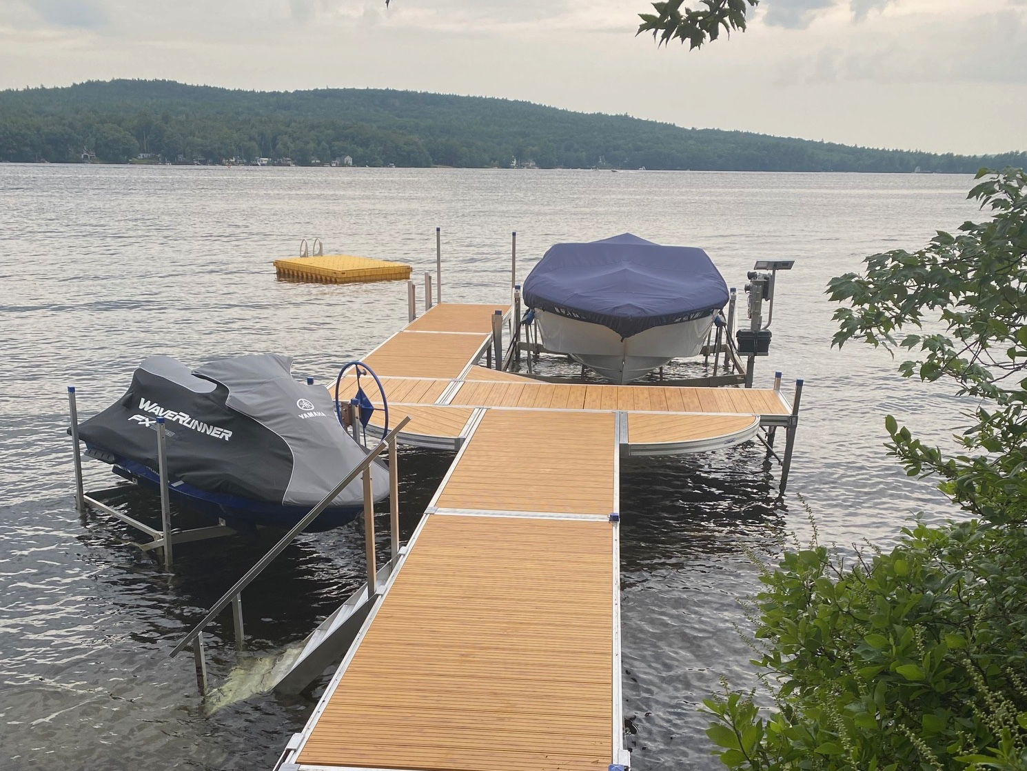 New Shoremaster Escape Swim Raft - Poly | Docks in Epsom NH | SHONA Gray