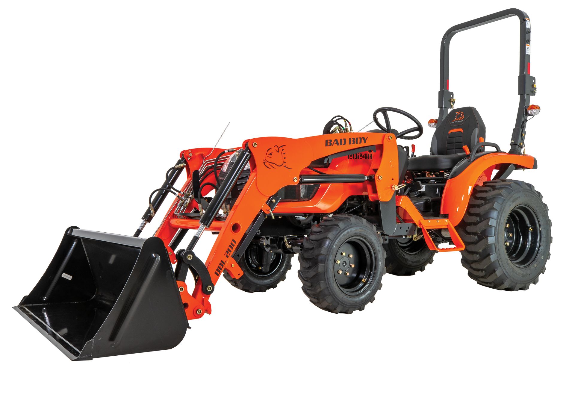 2023 Bad Boy Mowers 2024H w/ Industrial Tires Loader and Backhoe in Gaylord, Michigan - Photo 2