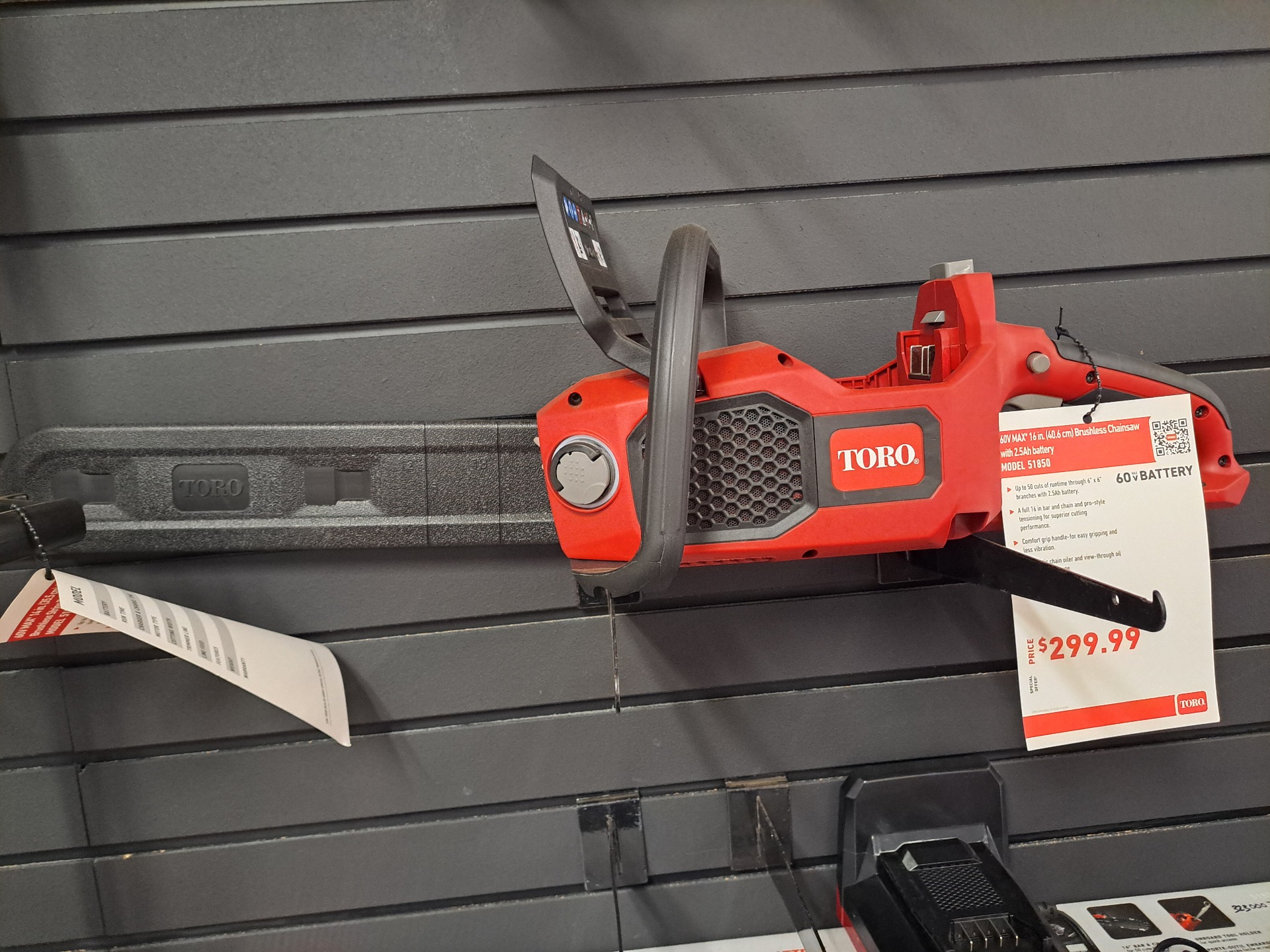 Toro 60V MAX 16 in. Brushless Chainsaw w/ 2.5Ah Battery in Gaylord, Michigan - Photo 1