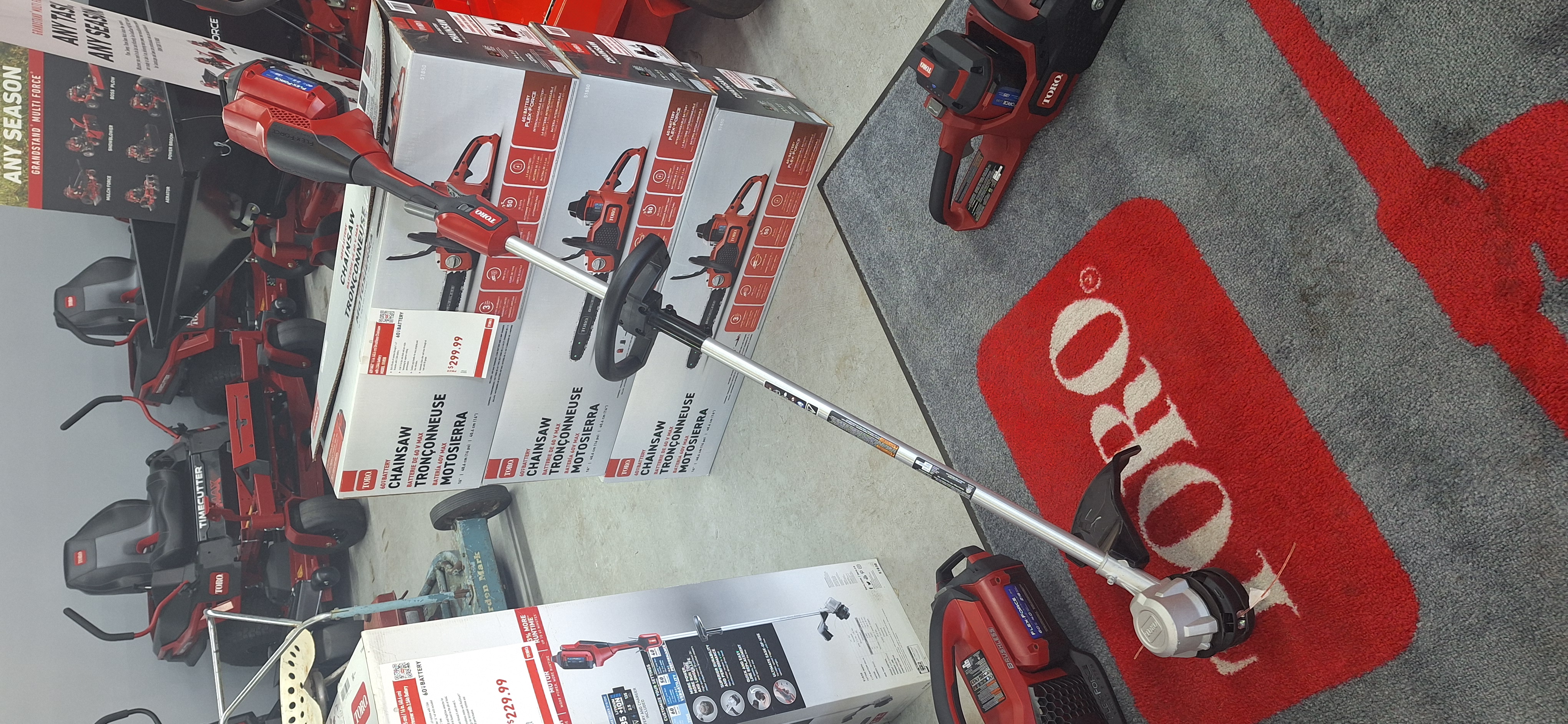 Toro 60V MAX 14 in. / 16 in. Brushless String Trimmer w/ 2.5Ah Battery in Gaylord, Michigan - Photo 1