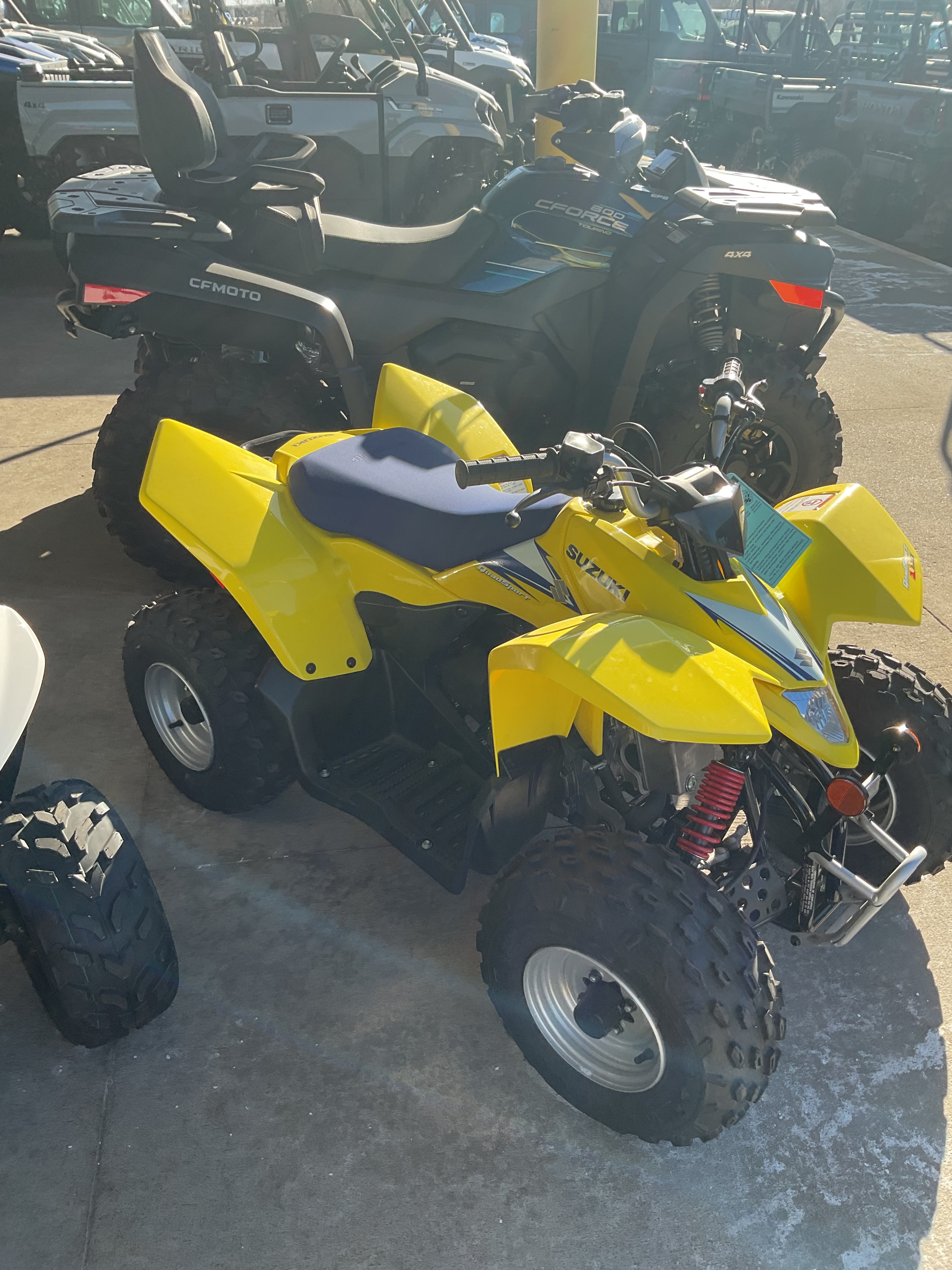 New 2026 Suzuki QuadSport Z90 Champion Yellow No. 2 | ATVs in Iowa