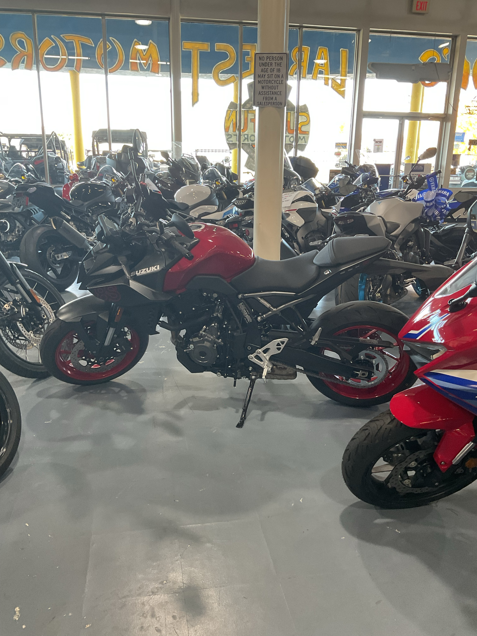 New 2026 Suzuki GSX-8S Candy Daring Red / Metallic Matte Black No