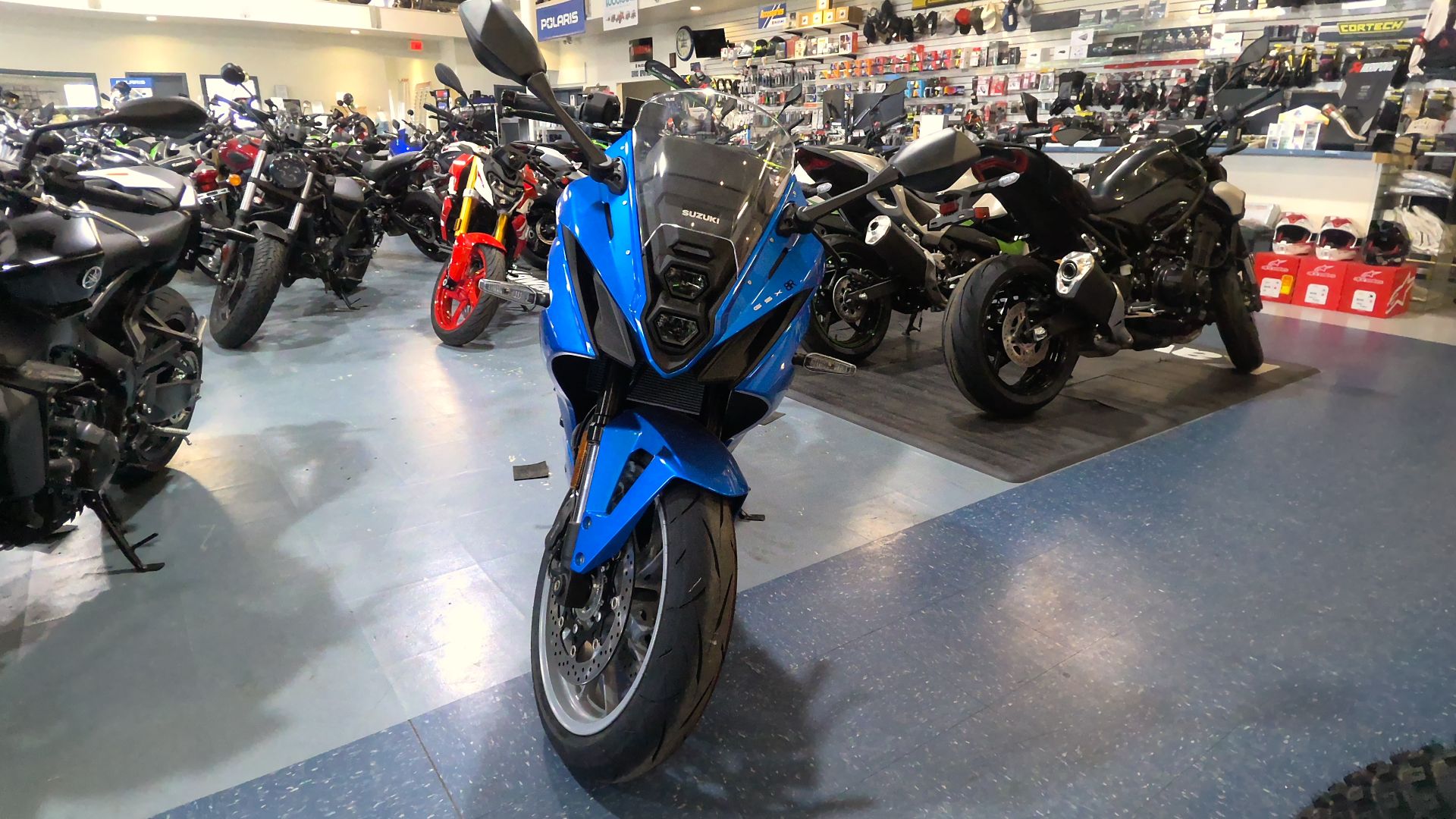 New 2025 Suzuki GSX-8R Metallic Triton Blue | Motorcycles in Iowa