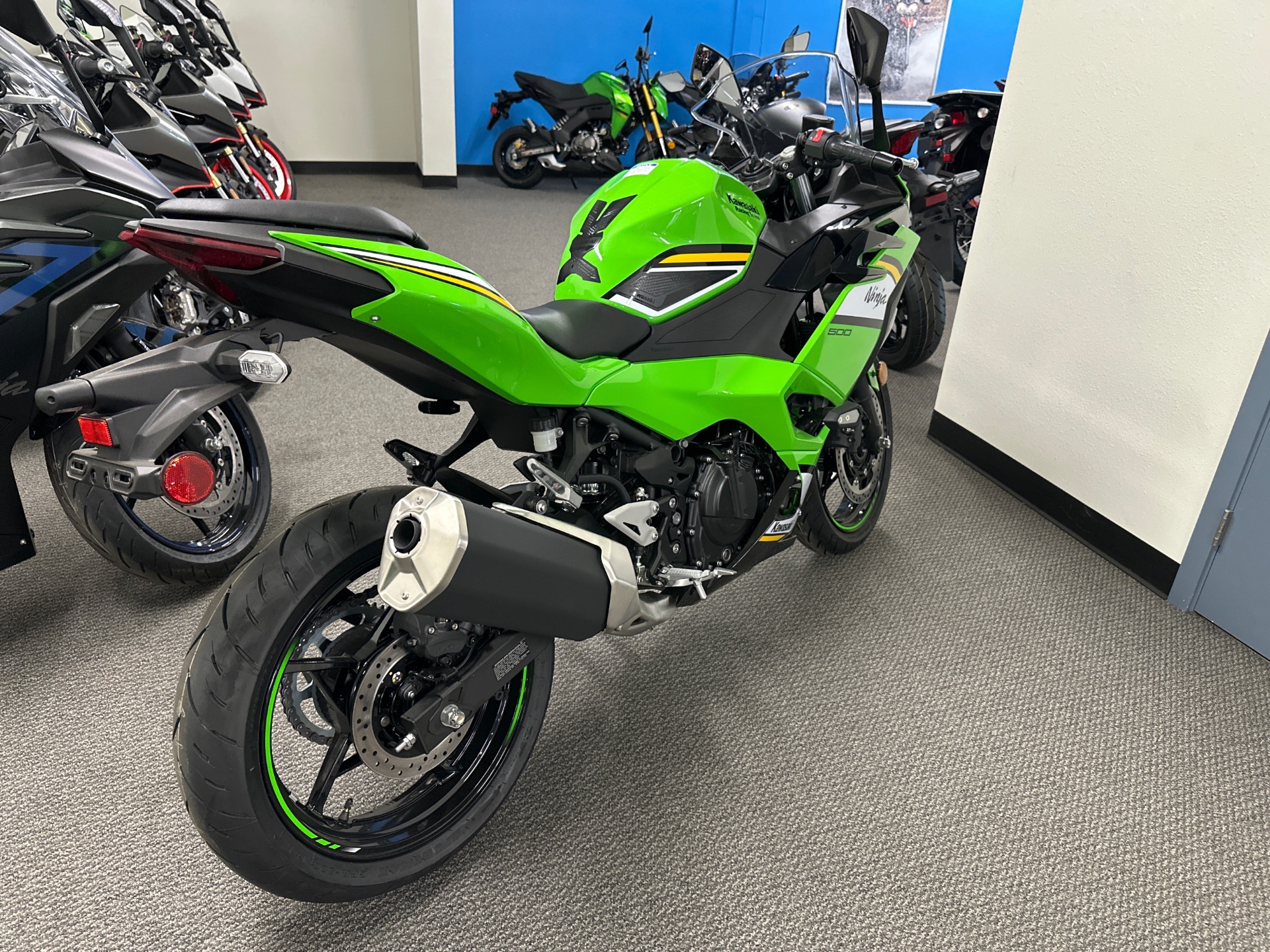 New 2025 Kawasaki Ninja 500 SE KRT Edition ABS Lime Green / Ebony