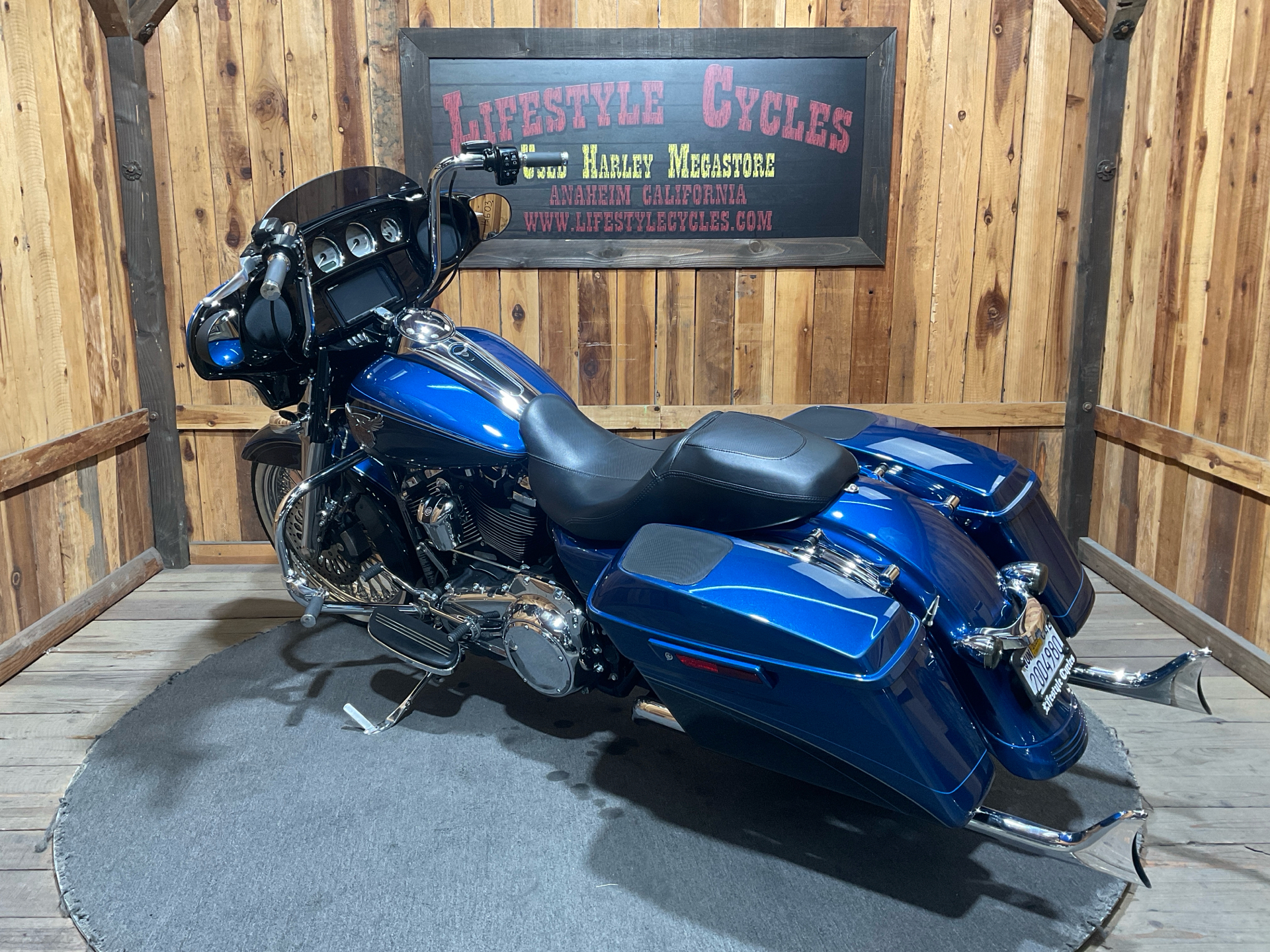 【希少】Harley Davidson ライダースジャケット BLUE Harley Davidson Blue Motorcycle Leather Jacket